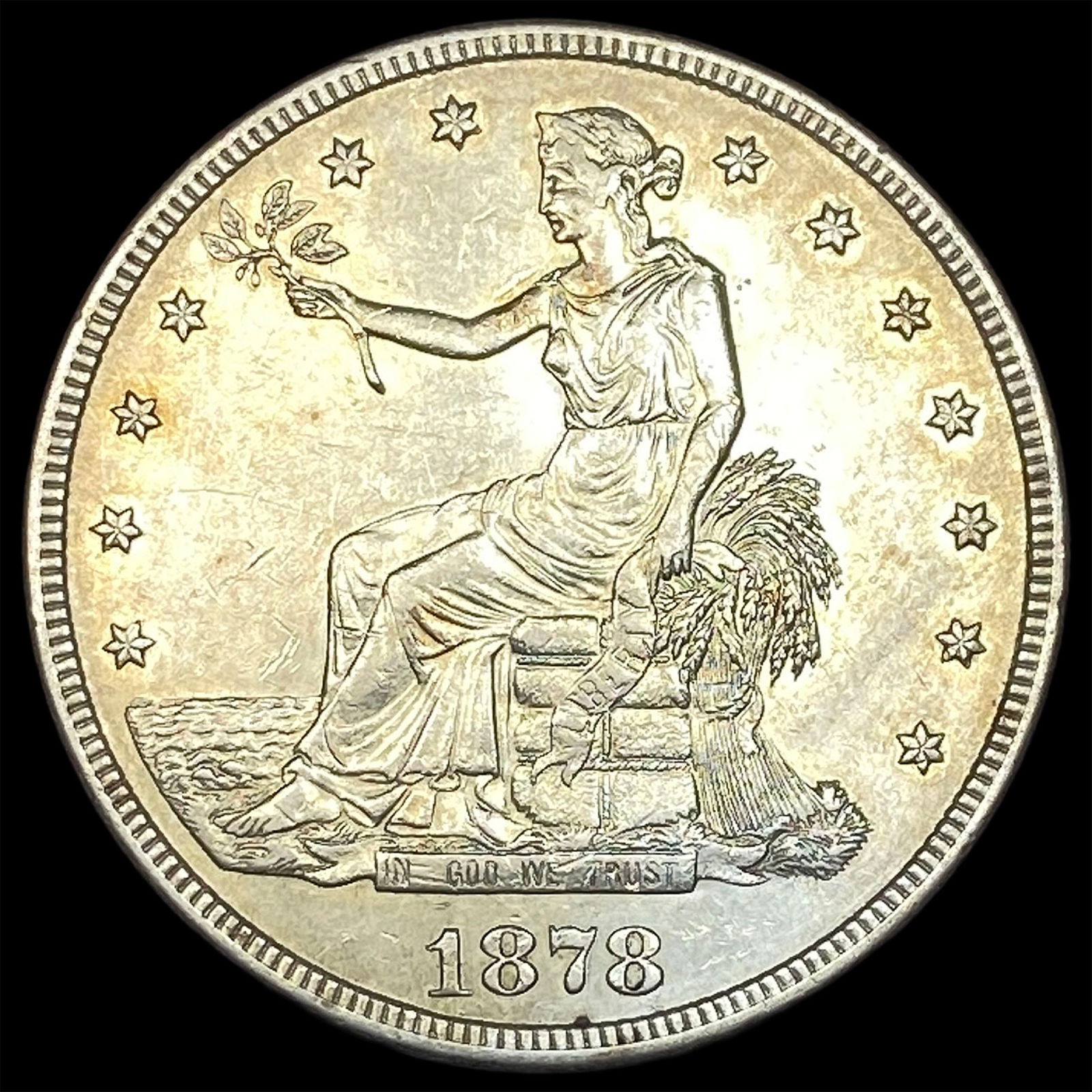 1878-S Silver Trade Dollar CLOSELY UNCIRCULATED: 1878-S Silver Trade Dollar CLOSELY UNCIRCULATED