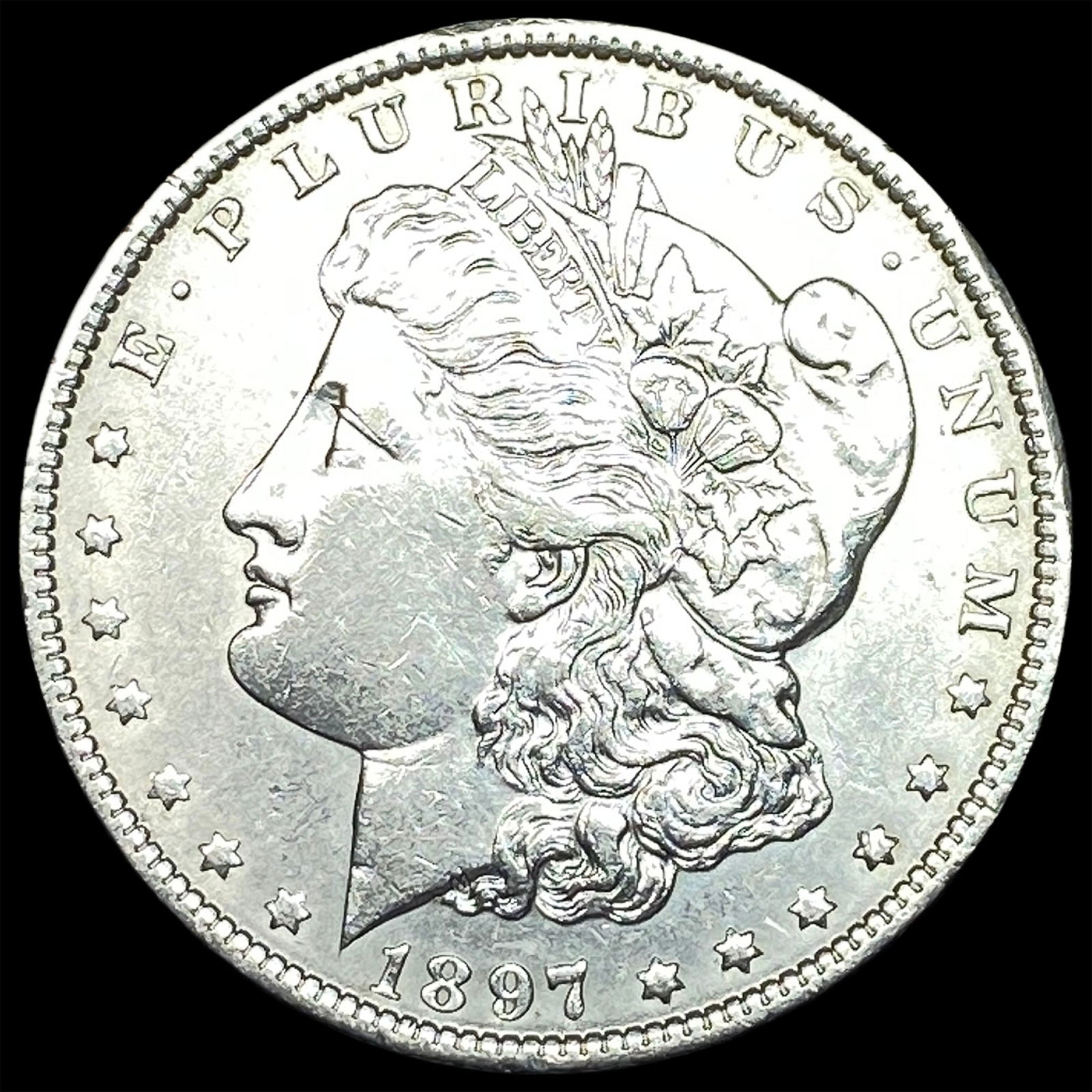 1897 Silver Morgan Dollar CLOSELY UNCIRCULATED: 1897 Silver Morgan Dollar CLOSELY UNCIRCULATED
