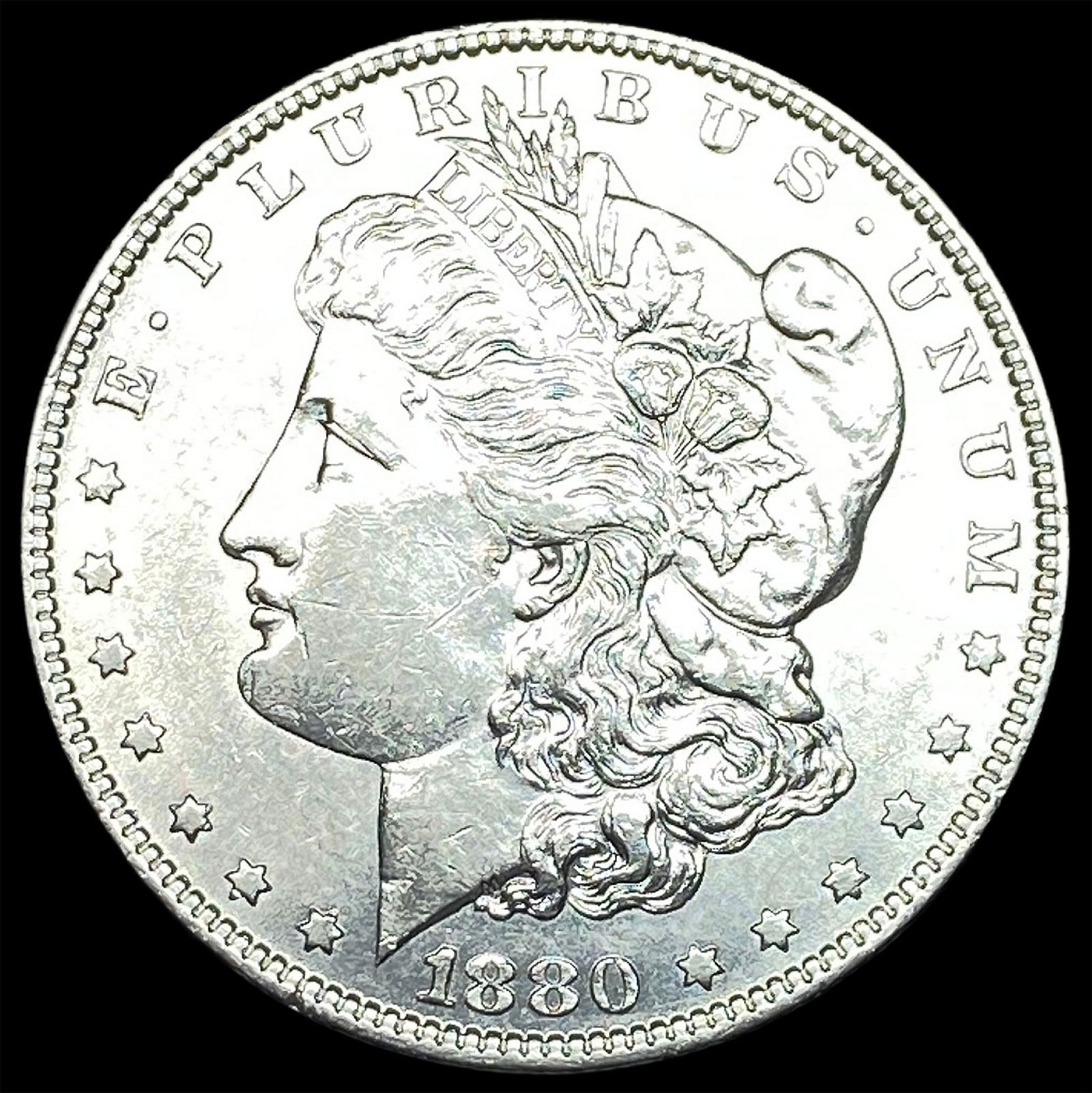 1880 Morgan Silver Dollar CLOSELY UNCIRCULATED: 1880 Morgan Silver Dollar CLOSELY UNCIRCULATED