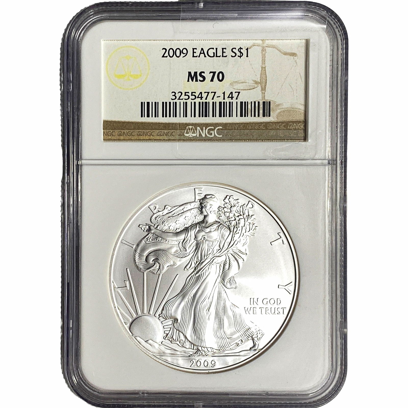 2009 Silver Eagle NGC MS70 (1 of 2)