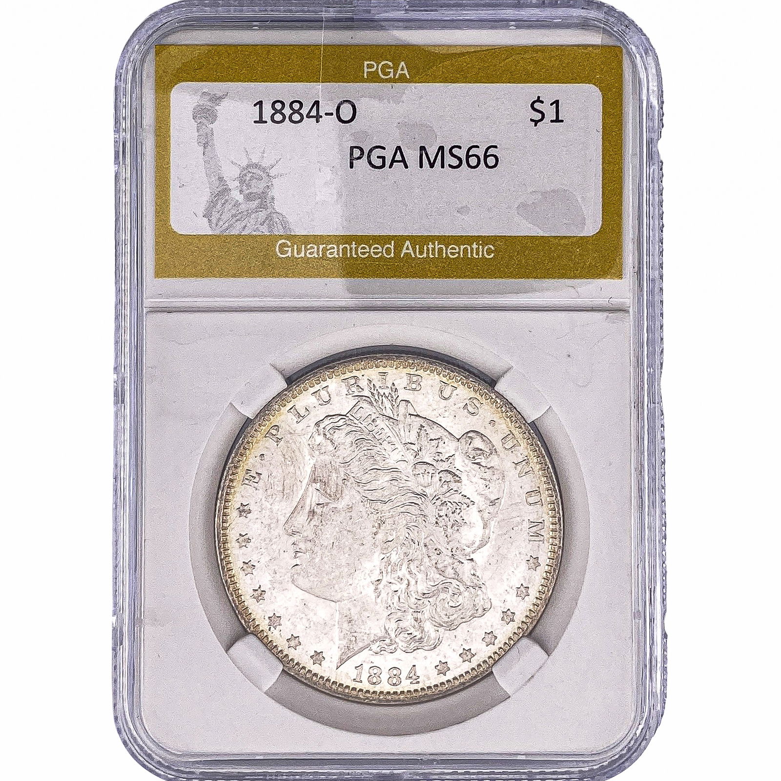 1884-O Morgan Silver Dollar PGA MS66 (1 of 2)