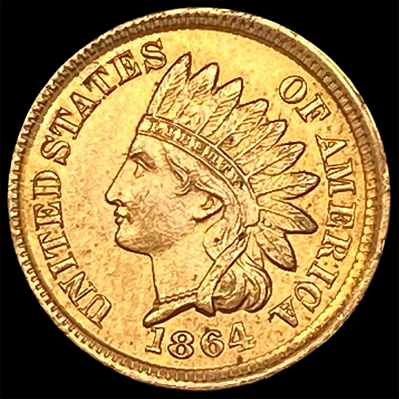 1864 Bronze Indian Head Cent UNCIRCULATED (1 of 2)