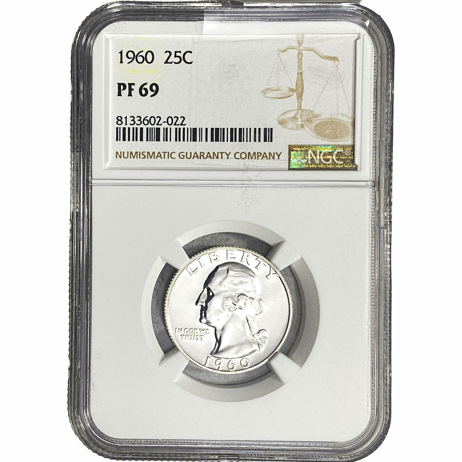 1960 Washington Silver Quarter NGC PF69 (1 of 2)