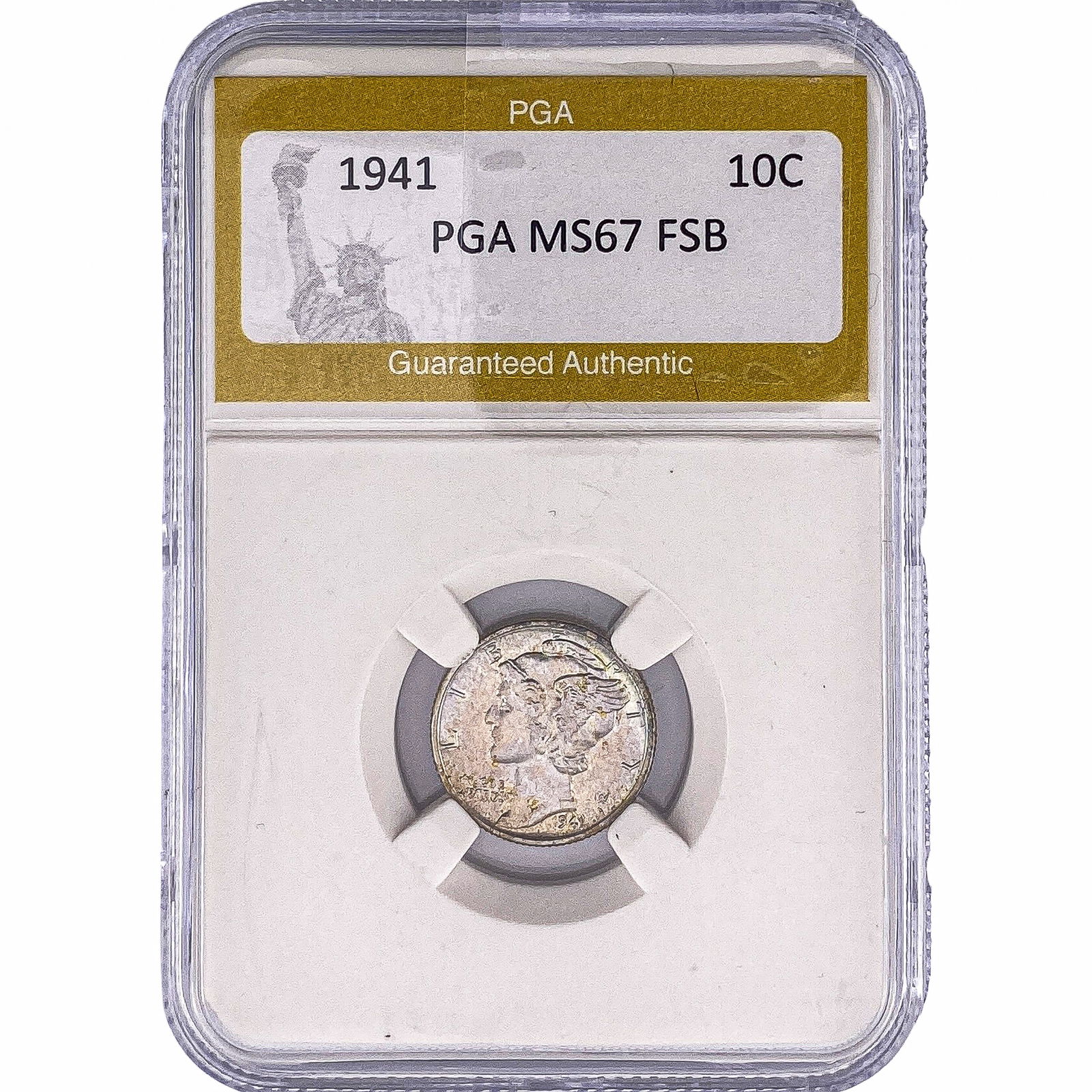 1941 Mercury Silver Dime PGA MS67 FSB (1 of 2)