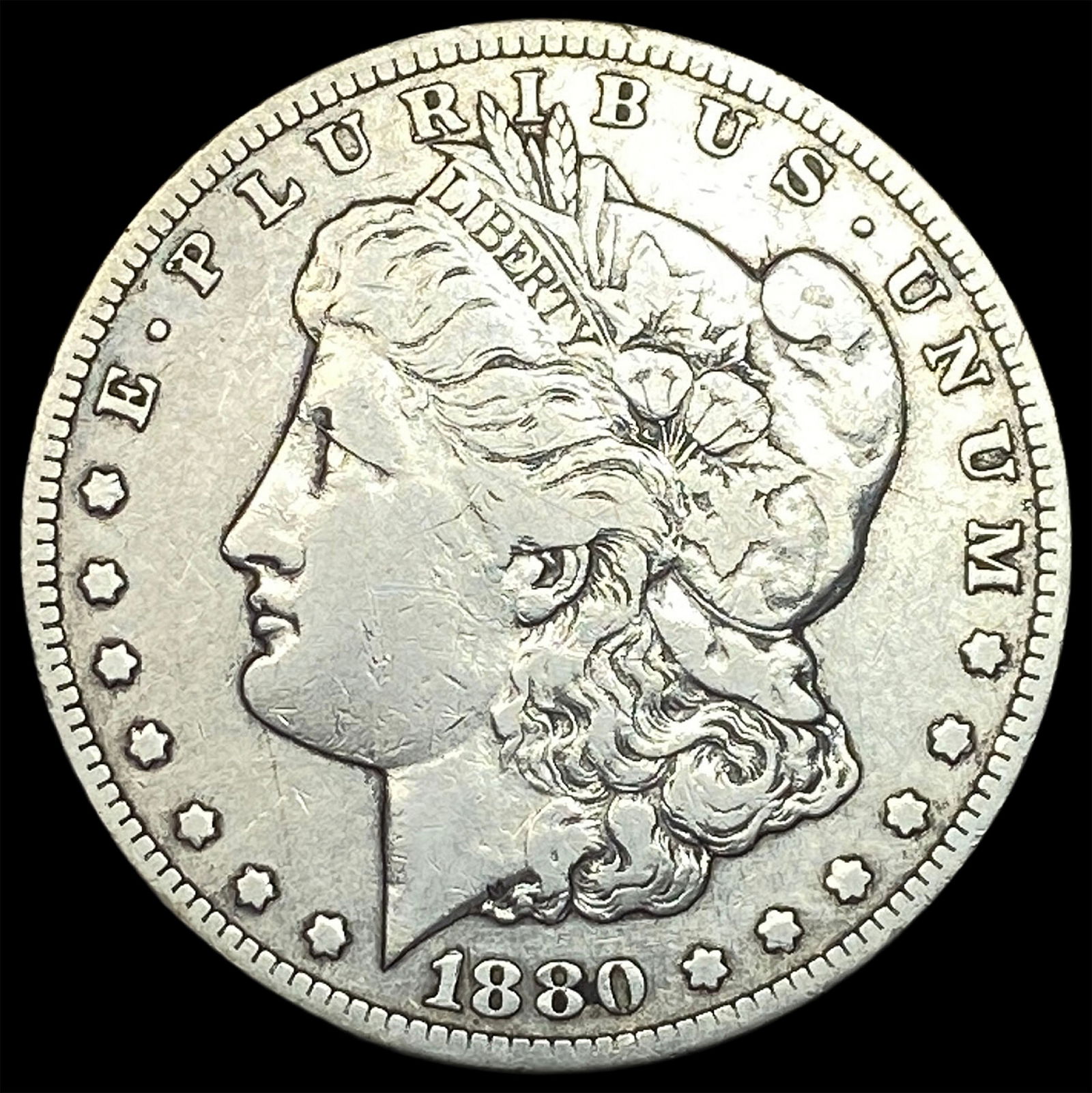 1880-CC Silver Morgan Dollar LIGHTLY CIRCULATED (1 of 2)