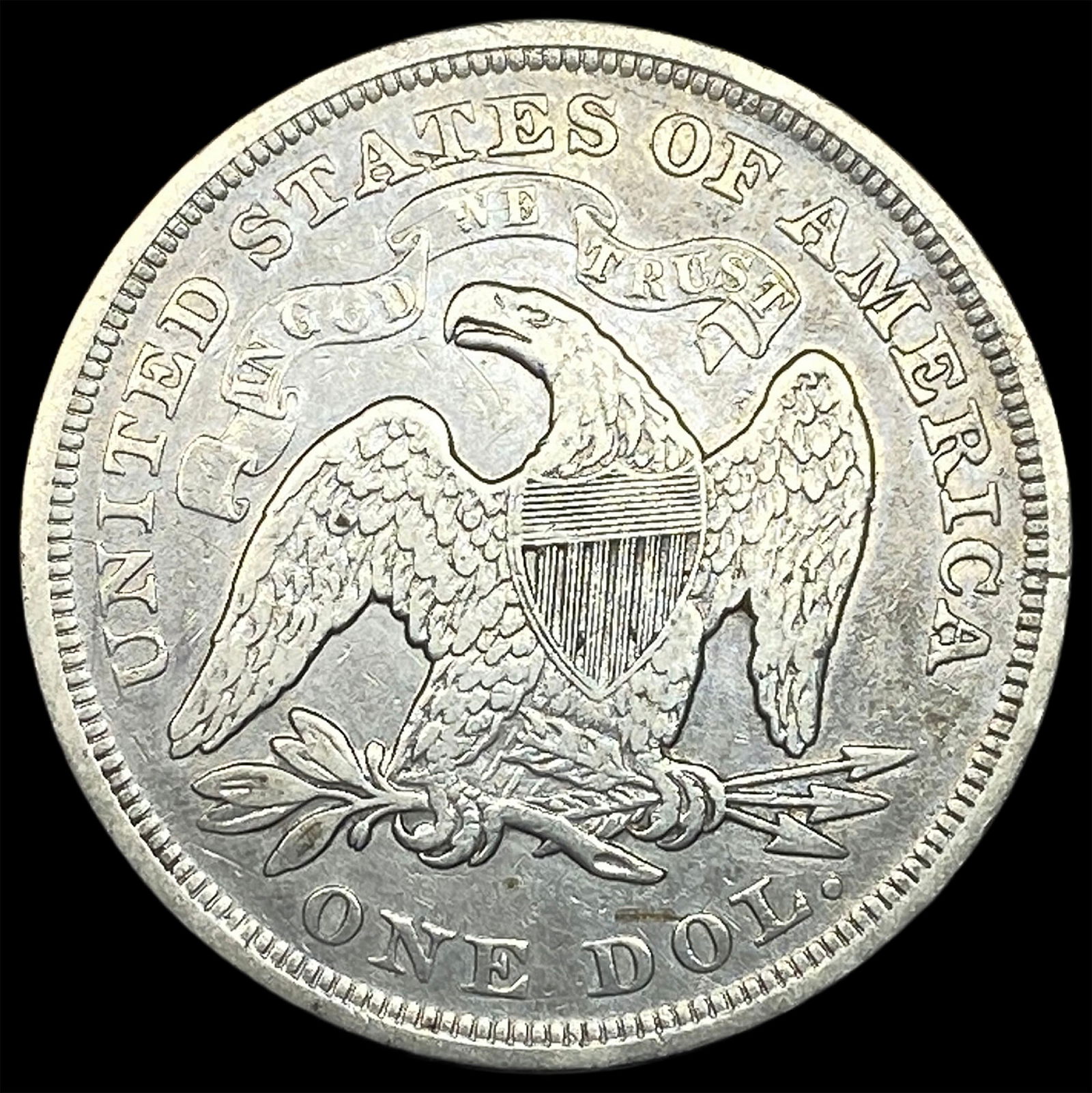 1872 Silver Dollar LIGHTLY CIRCULATED - 2