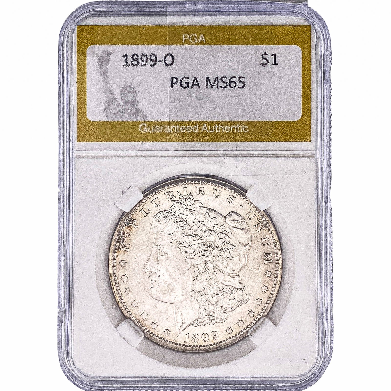 1899-O Morgan Silver Dollar PGA MS65: 1899-O Morgan Silver Dollar PGA MS65