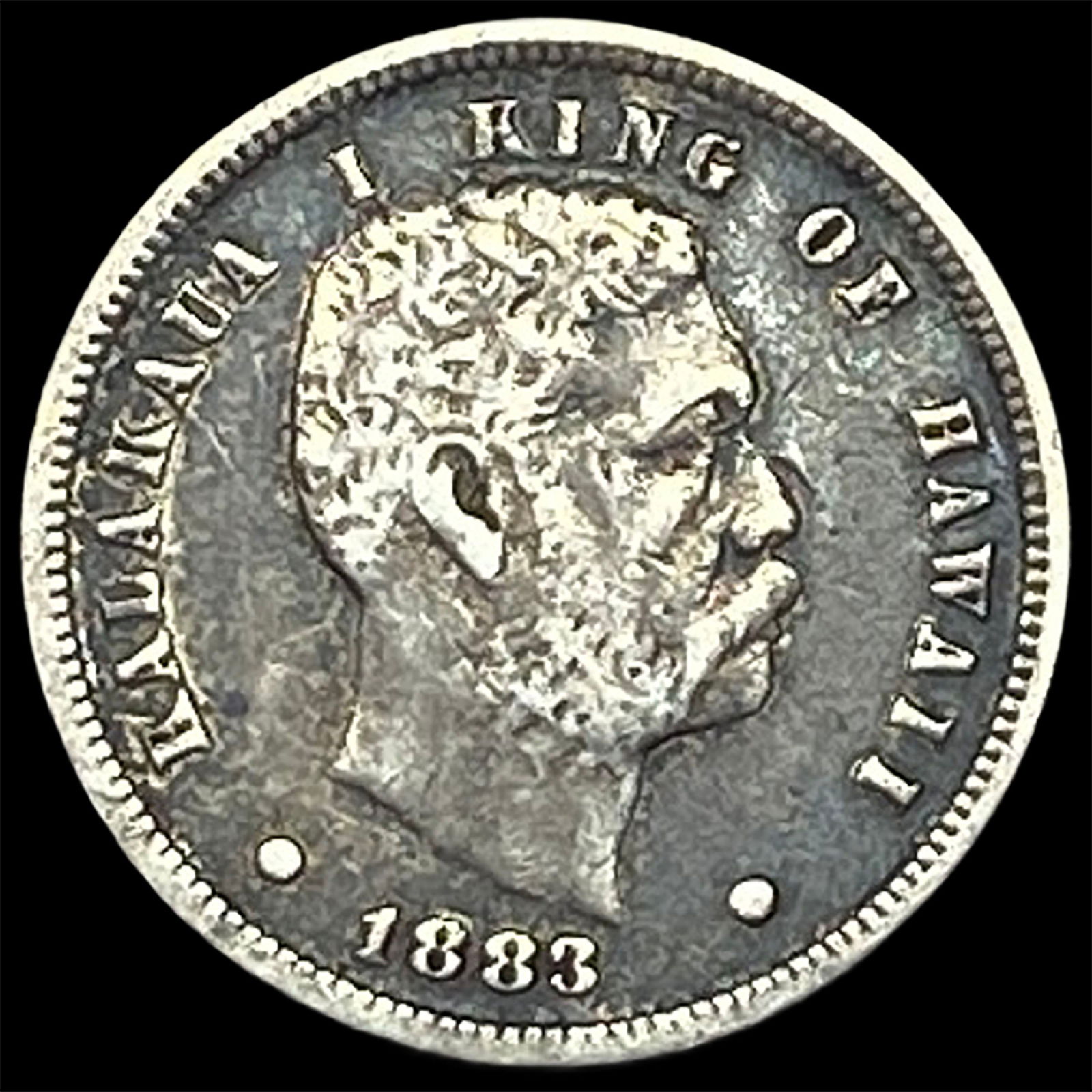 1883 Hawaii Silver Dime LIGHTLY CIRCULATED: 1883 Hawaii Silver Dime LIGHTLY CIRCULATED