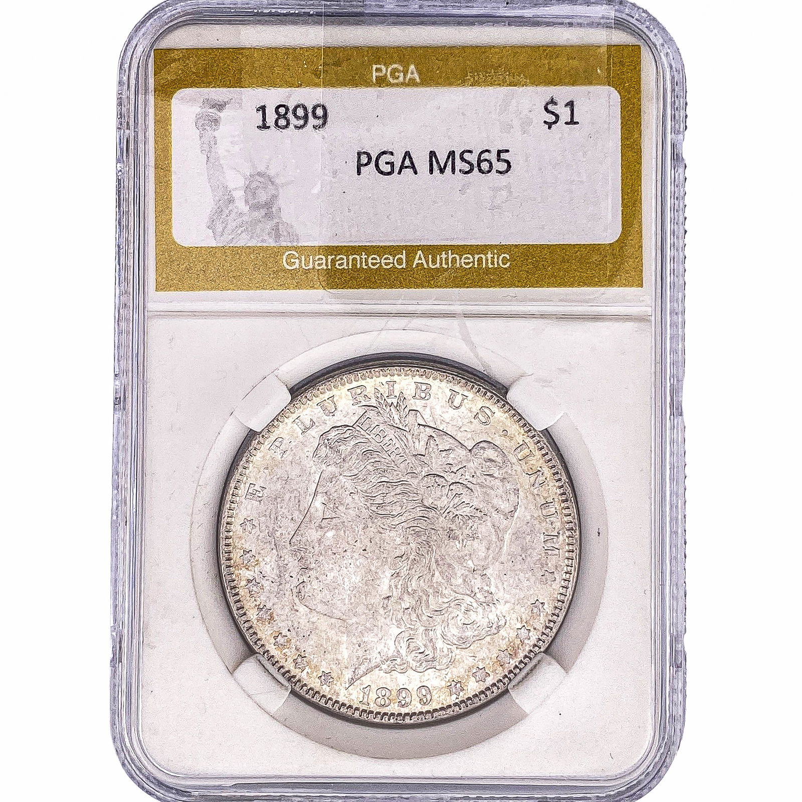 1899 Morgan Silver Dollar PGA MS65: 1899 Morgan Silver Dollar PGA MS65