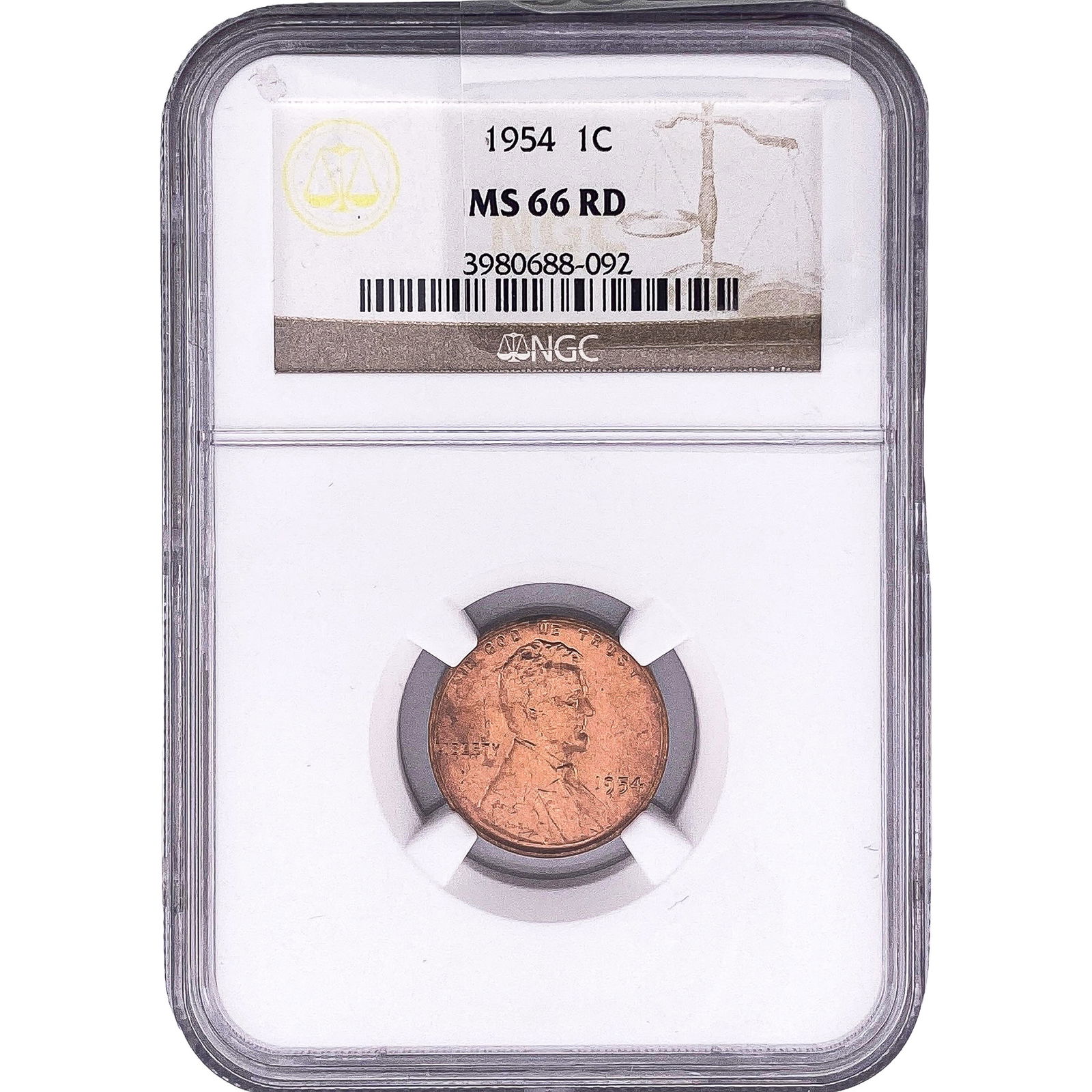 1954 Wheat Cent NGC MS66 RD (1 of 2)