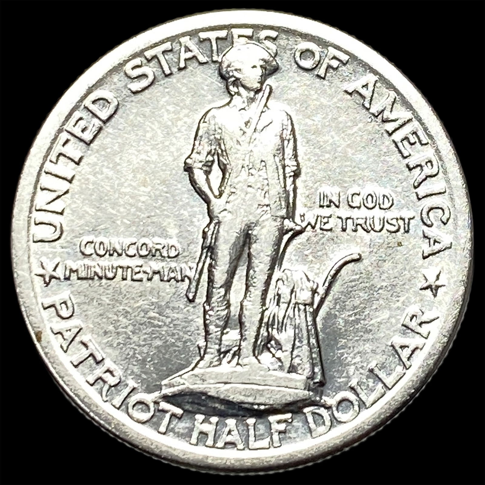 1925 Silver Lexington-Concord Half Dollar NEARLY UNCIRCULATED (1 of 2)