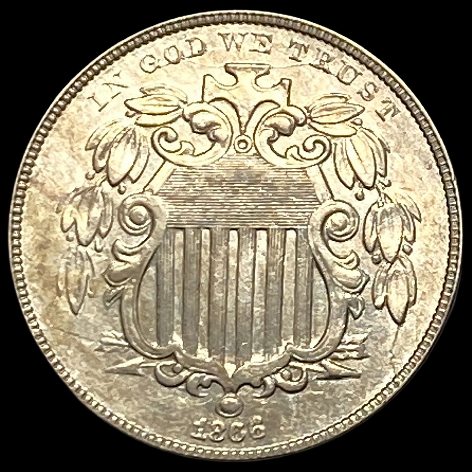 1866 Shield Nickel UNCIRCULATED: 1866 Shield Nickel UNCIRCULATED