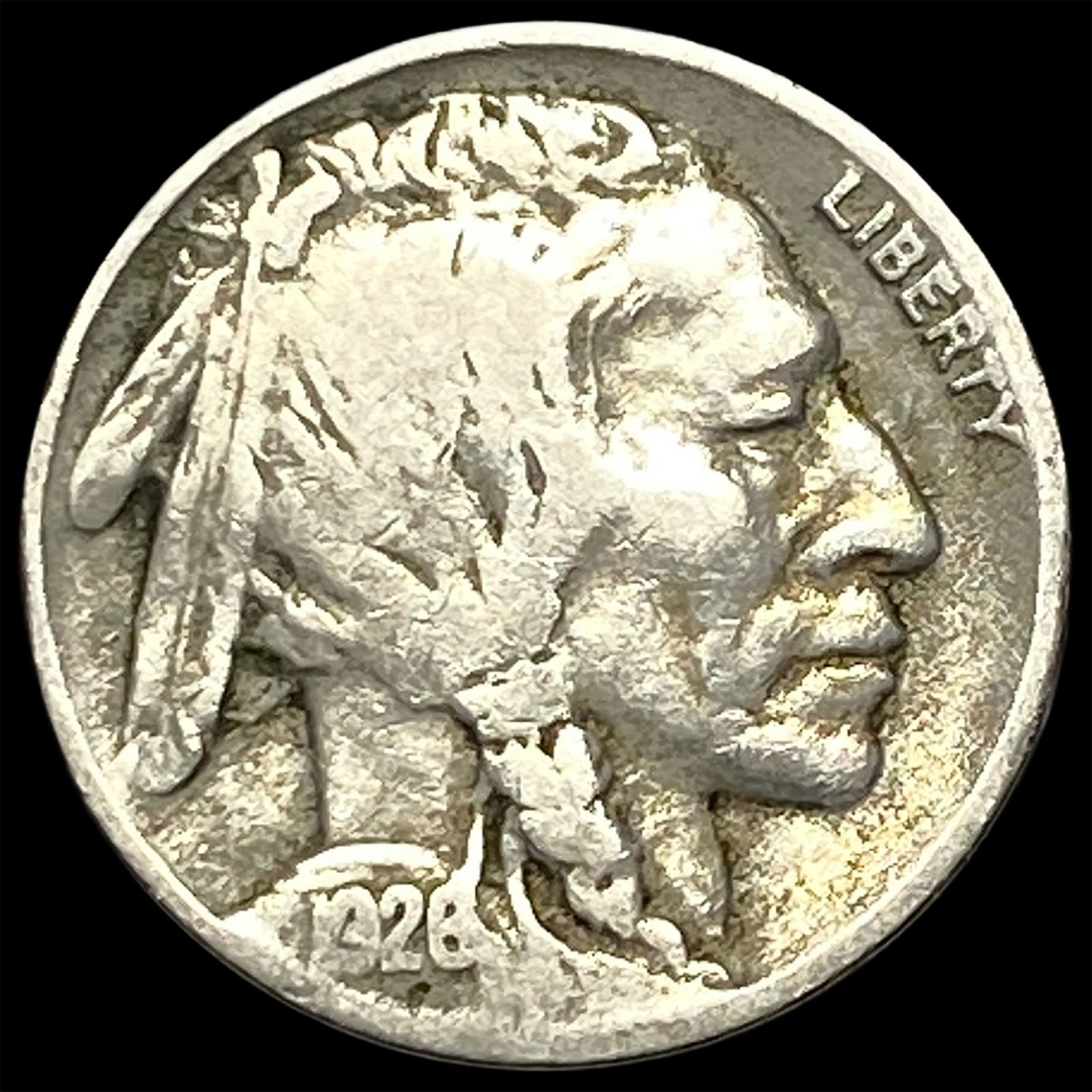 1928-D Nickel Buffalo Five Cents LIGHTLY CIRCULATED: 1928-D Nickel Buffalo Five Cents LIGHTLY CIRCULATED