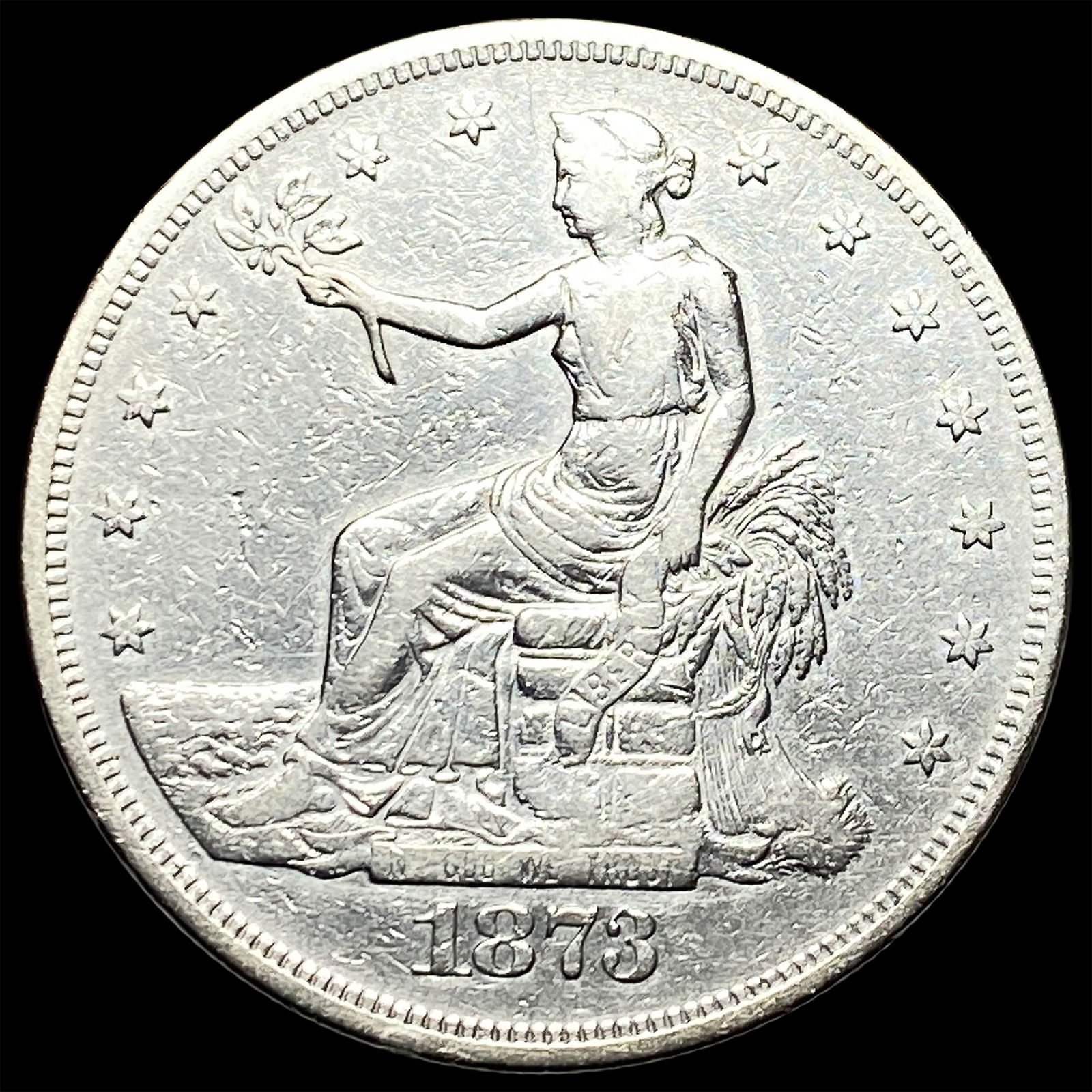 1873 Silver Trade Dollar NEARLY UNCIRCULATED: 1873 Silver Trade Dollar NEARLY UNCIRCULATED