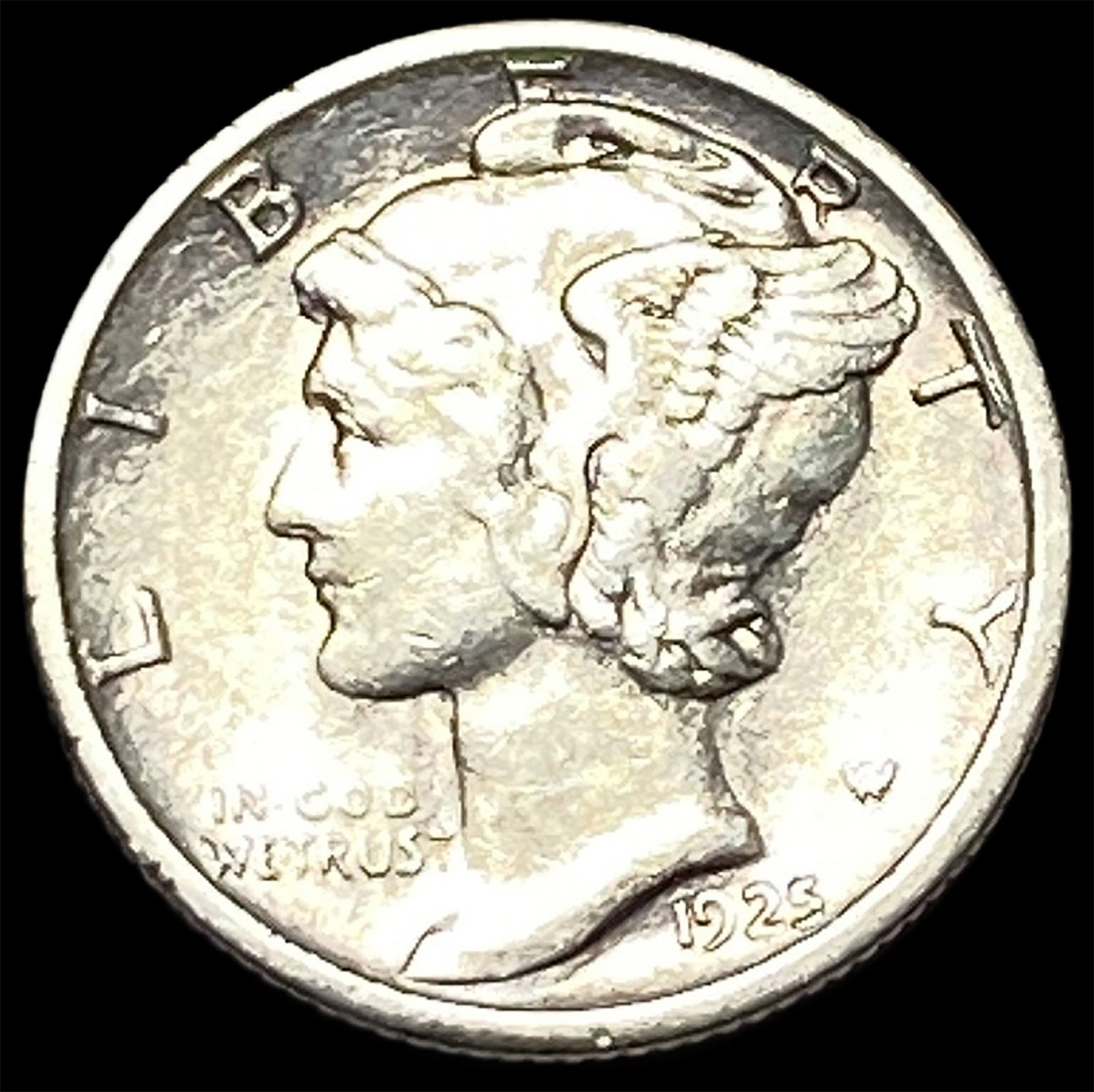 1925 Mercury Dime CLOSELY UNCIRCULATED: 1925 Mercury Dime CLOSELY UNCIRCULATED