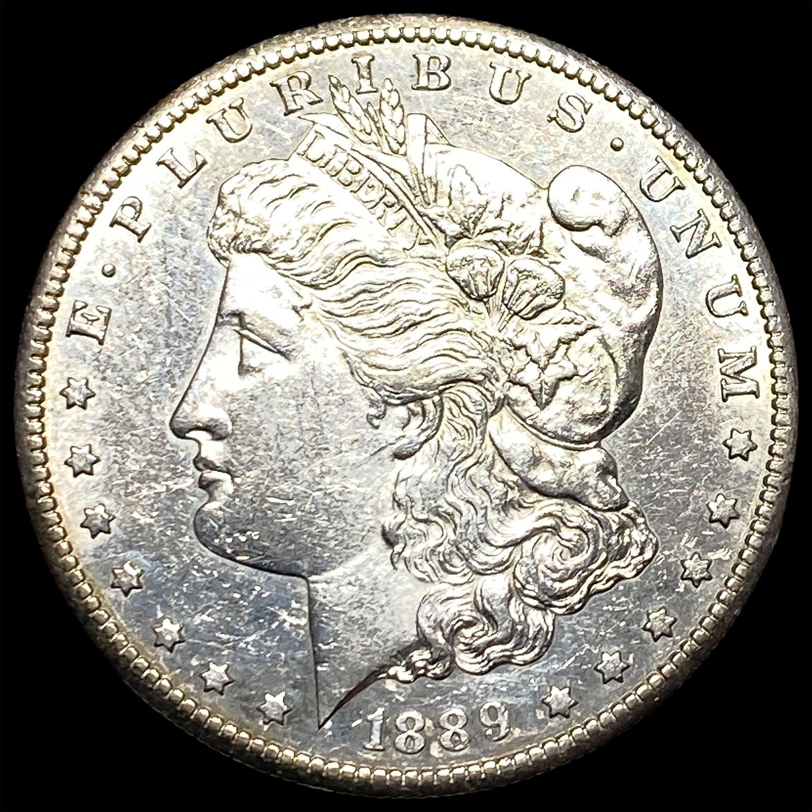 1889 Silver Morgan Dollar CLOSELY UNCIRCULATED: 1889 Silver Morgan Dollar CLOSELY UNCIRCULATED