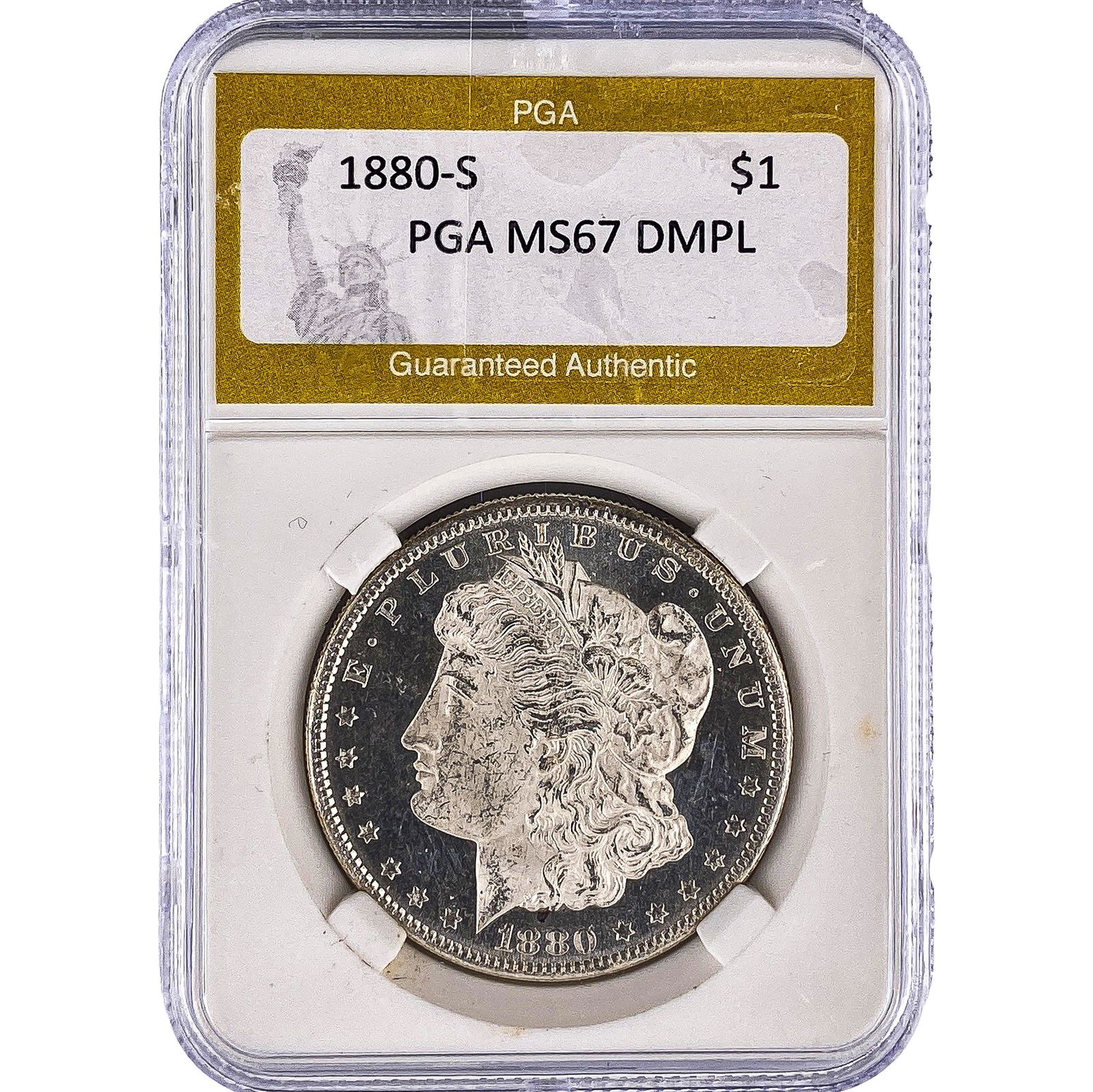 1880-S Morgan Silver Dollar PGA MS67 DMPL (1 of 2)
