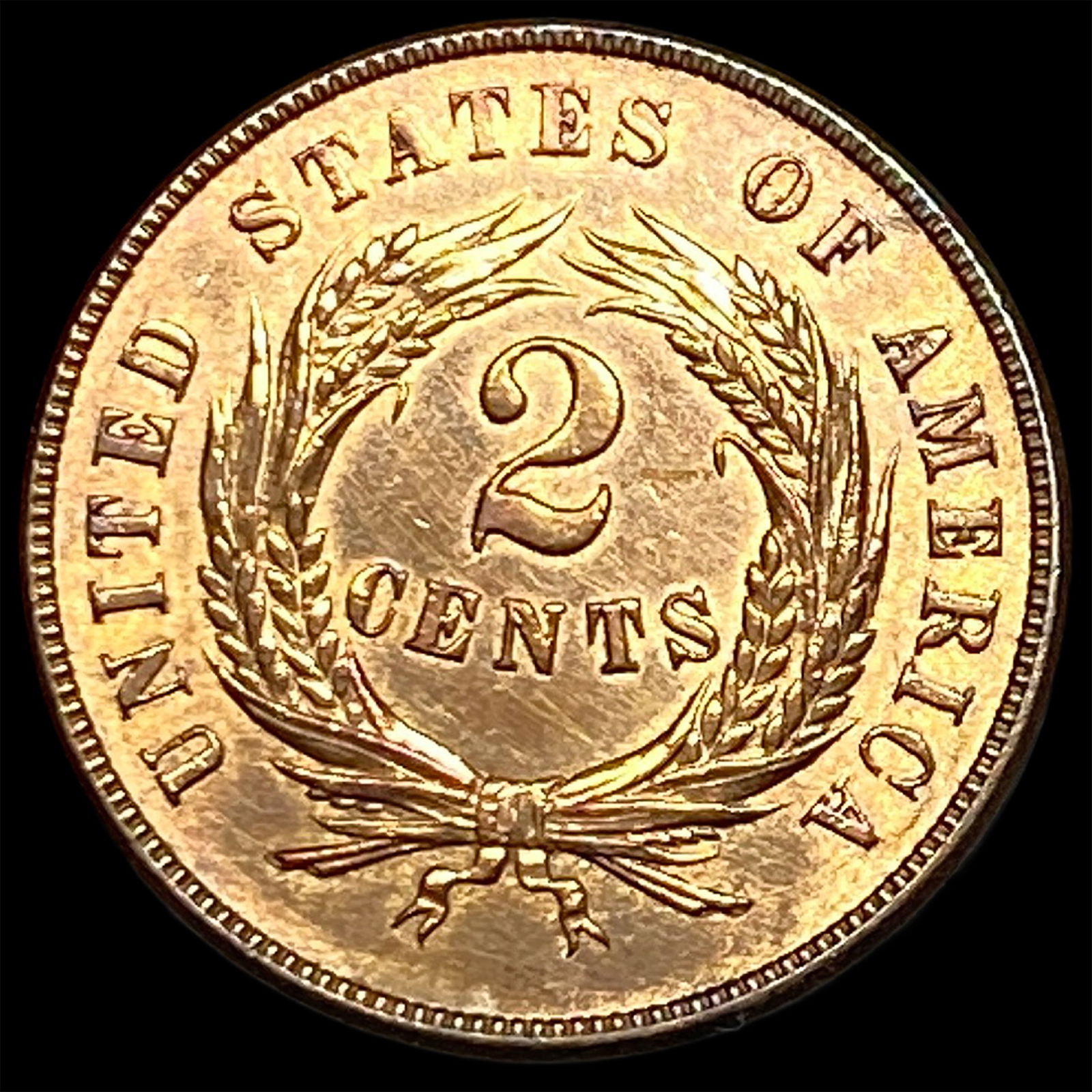 1868 Copper Two-Cent Piece UNCIRCULATED - 2