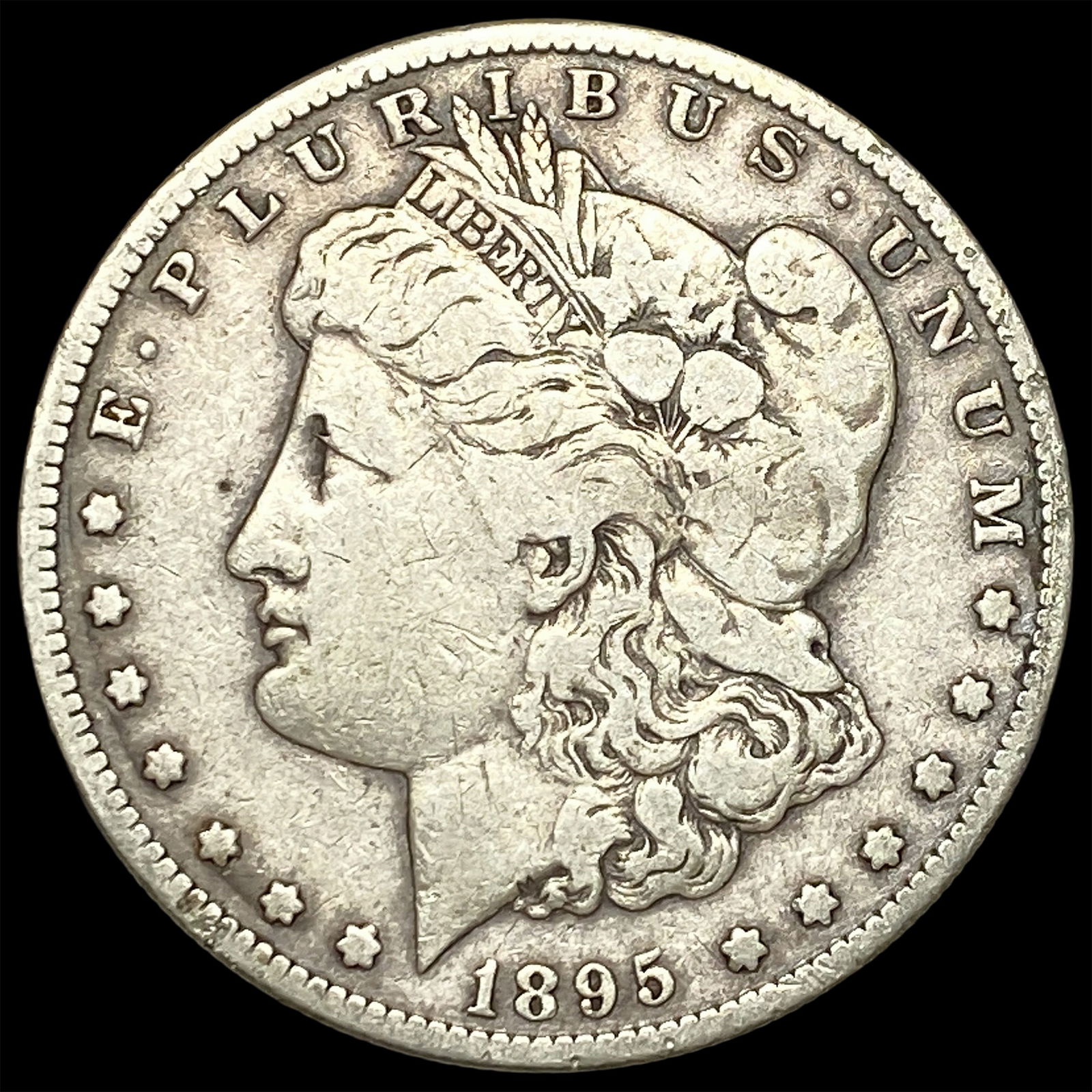 1895-S Silver Morgan Dollar LIGHTLY CIRCULATED: 1895-S Silver Morgan Dollar LIGHTLY CIRCULATED