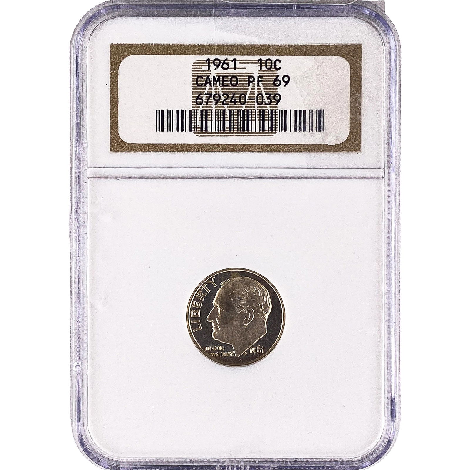 1961 Roosevelt Dime NGC PF69: 1961 Roosevelt Dime NGC PF69