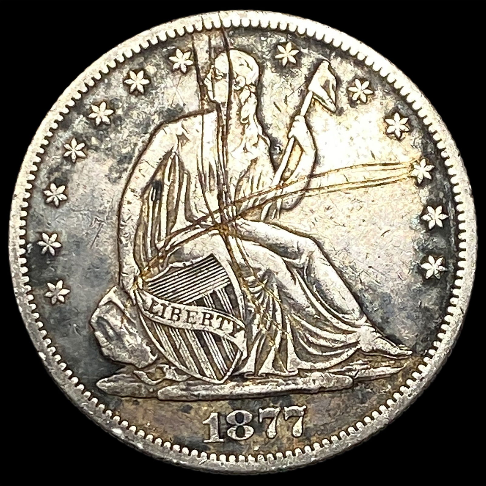 1877-S Silver Half Dollar HIGH GRADE (1 of 2)
