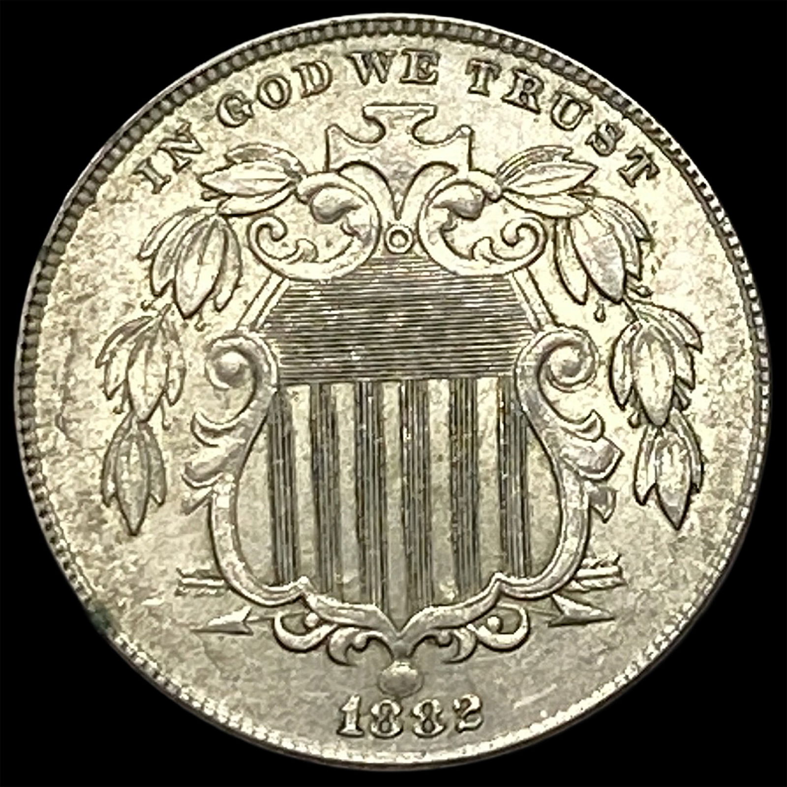 1882 Shield Nickel CHOICE AU (1 of 2)