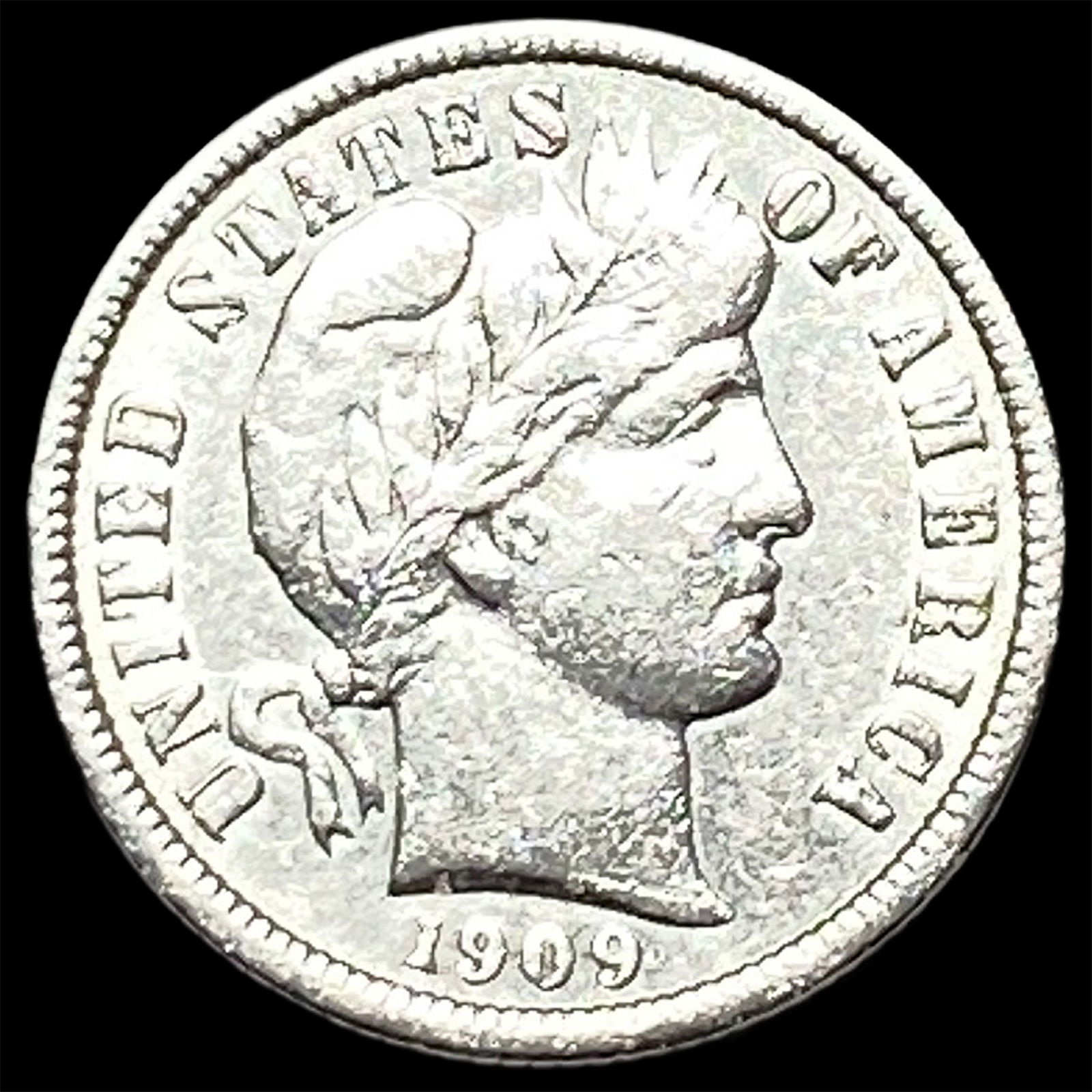 1909 Barber Dime CLOSELY UNCIRCULATED (1 of 2)