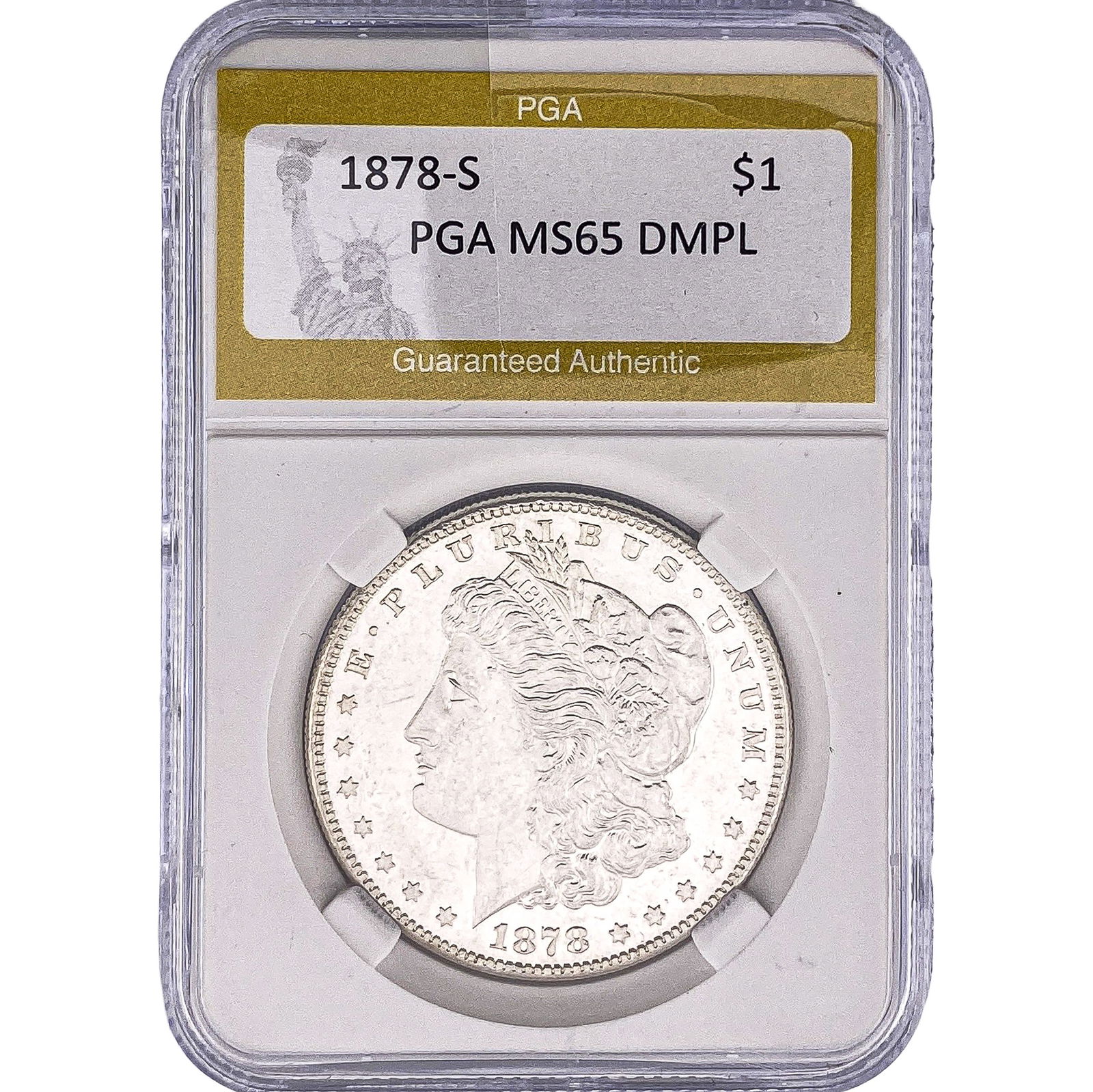 1878-S Morgan Silver Dollar PGA MS65 DMPL (1 of 2)