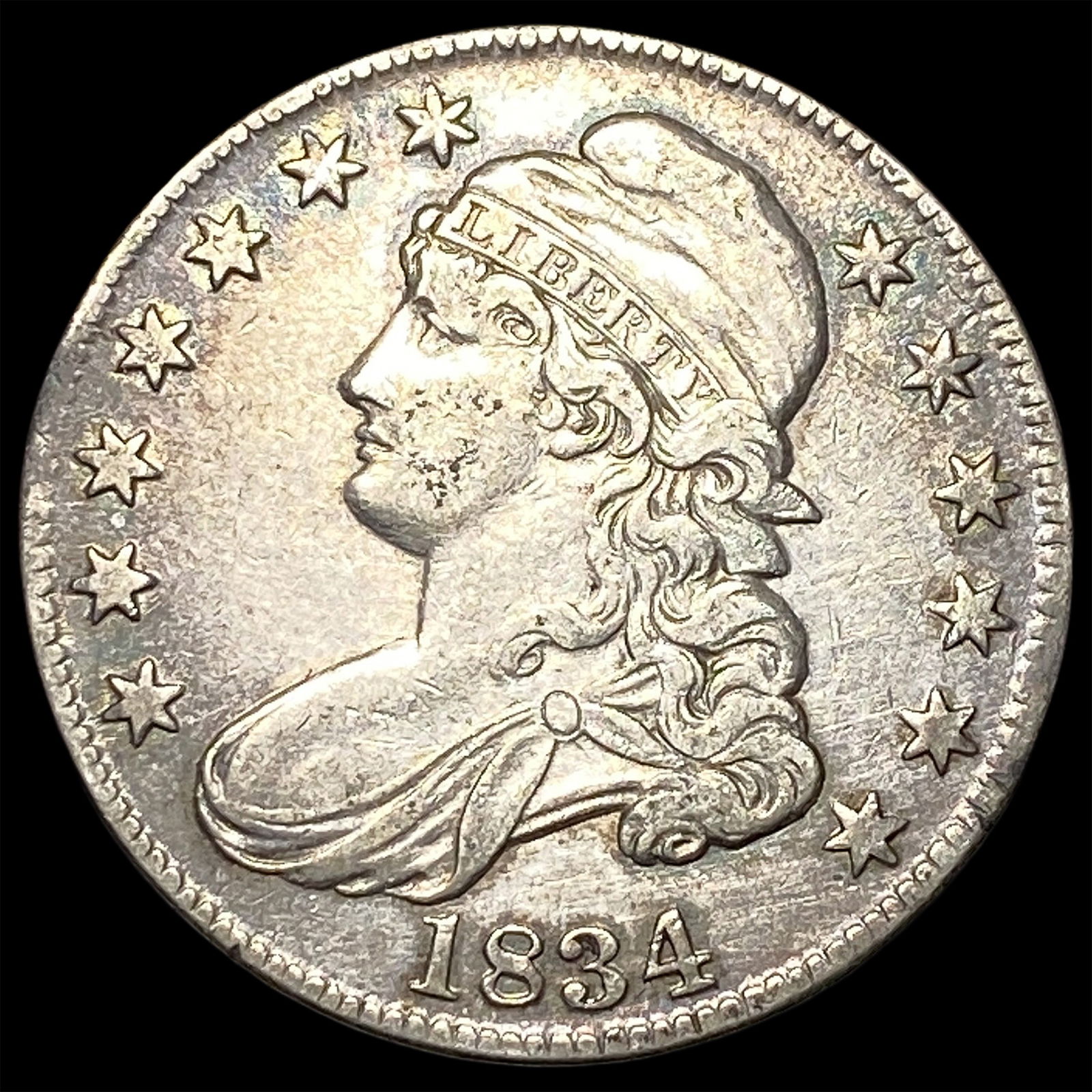 1834 Capped Bust Half Dollar NEARLY UNCIRCULATED (1 of 2)