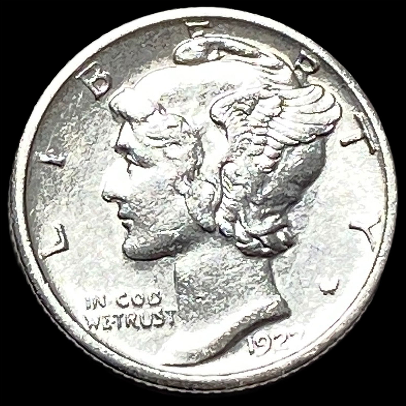 1927-S Silver Mercury Dime UNCIRCULATED: 1927-S Silver Mercury Dime UNCIRCULATED