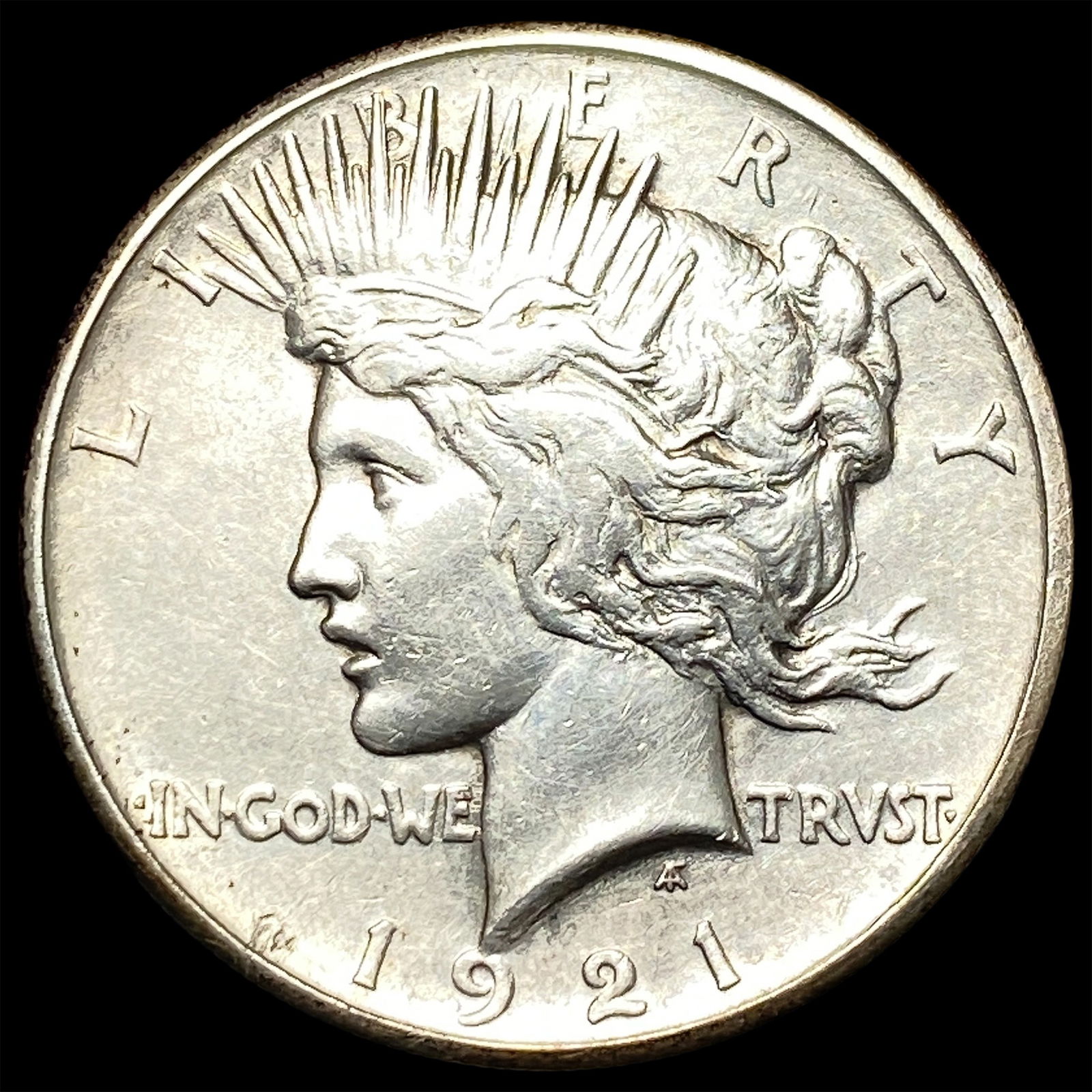 1921 Silver Peace Dollar CLOSELY UNCIRCULATED: 1921 Silver Peace Dollar CLOSELY UNCIRCULATED