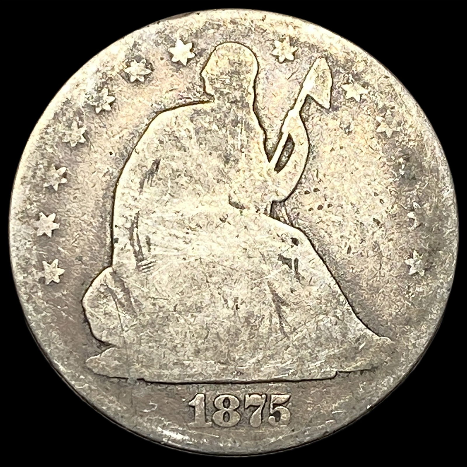 1875 Seated Liberty Half Dollar HIGH GRADE: 1875 Seated Liberty Half Dollar HIGH GRADE