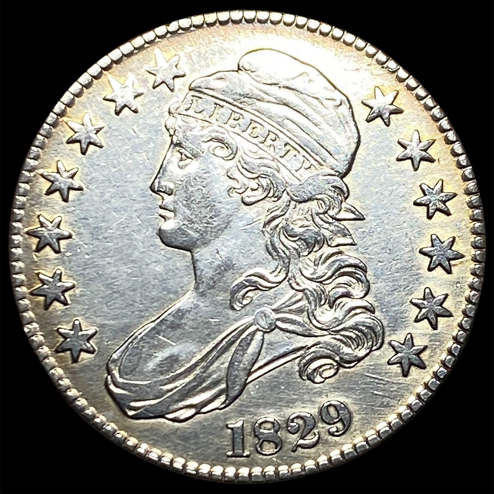 1829 Capped Bust Half Dollar CLOSELY UNCIRCULATED (1 of 2)