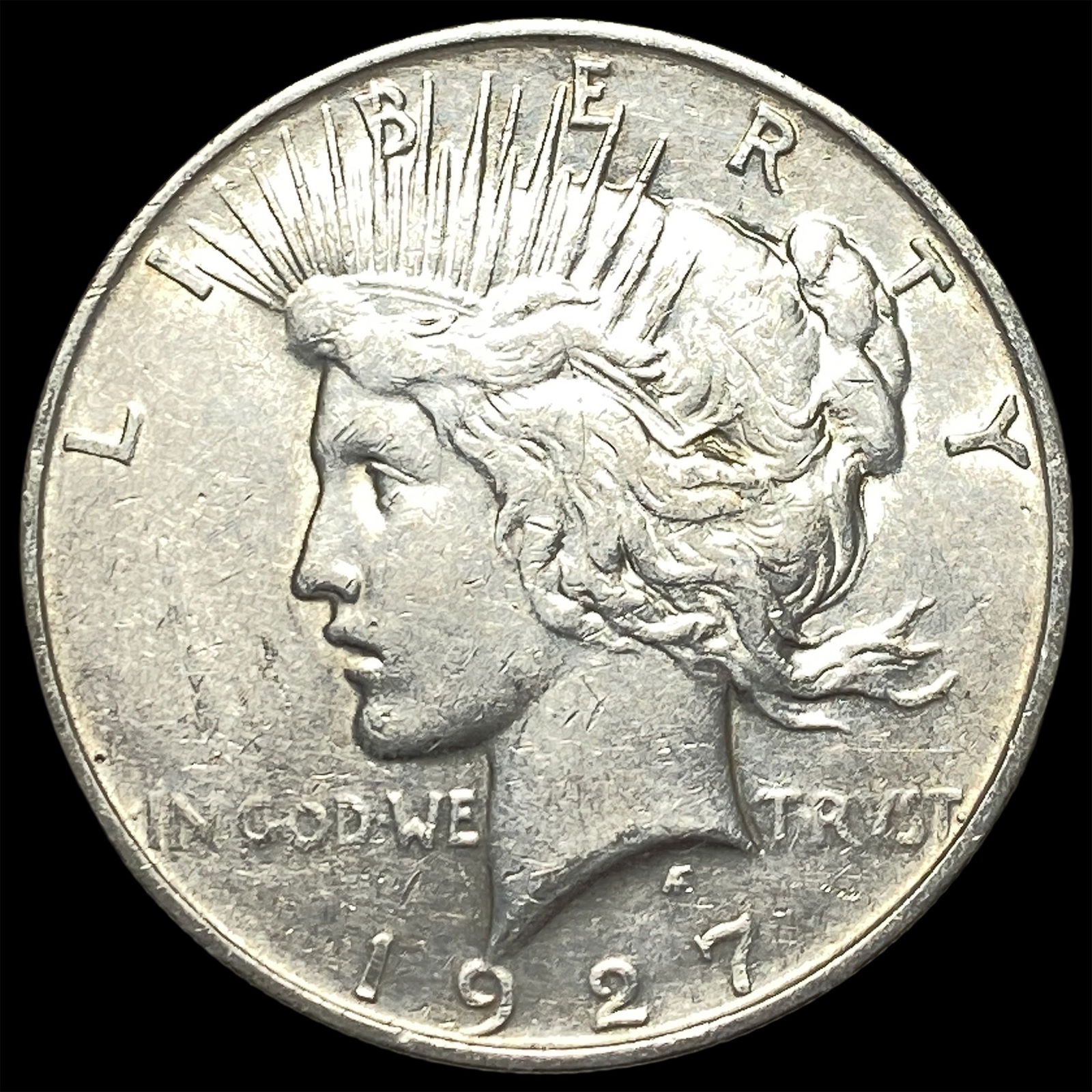 1927-S Silver Peace Dollar CLOSELY UNCIRCULATED: 1927-S Silver Peace Dollar CLOSELY UNCIRCULATED