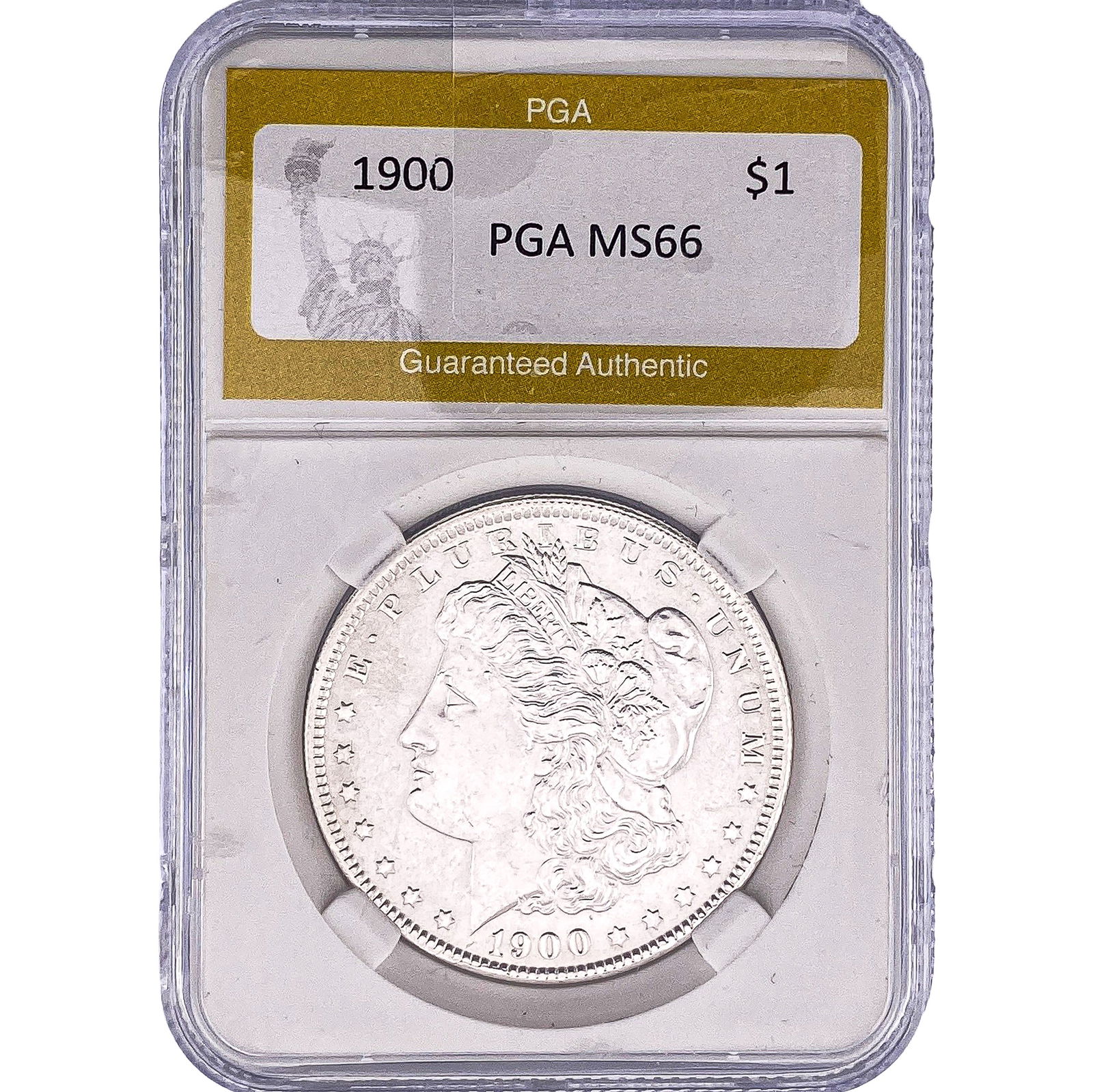 1900 Morgan Silver Dollar PGA MS66: 1900 Morgan Silver Dollar PGA MS66