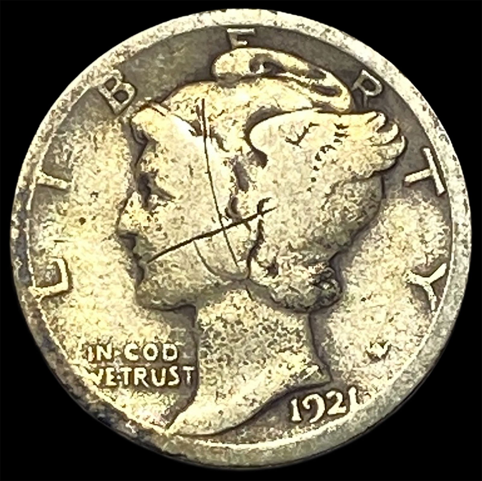 1921 Mercury Dime HIGH GRADE (1 of 2)