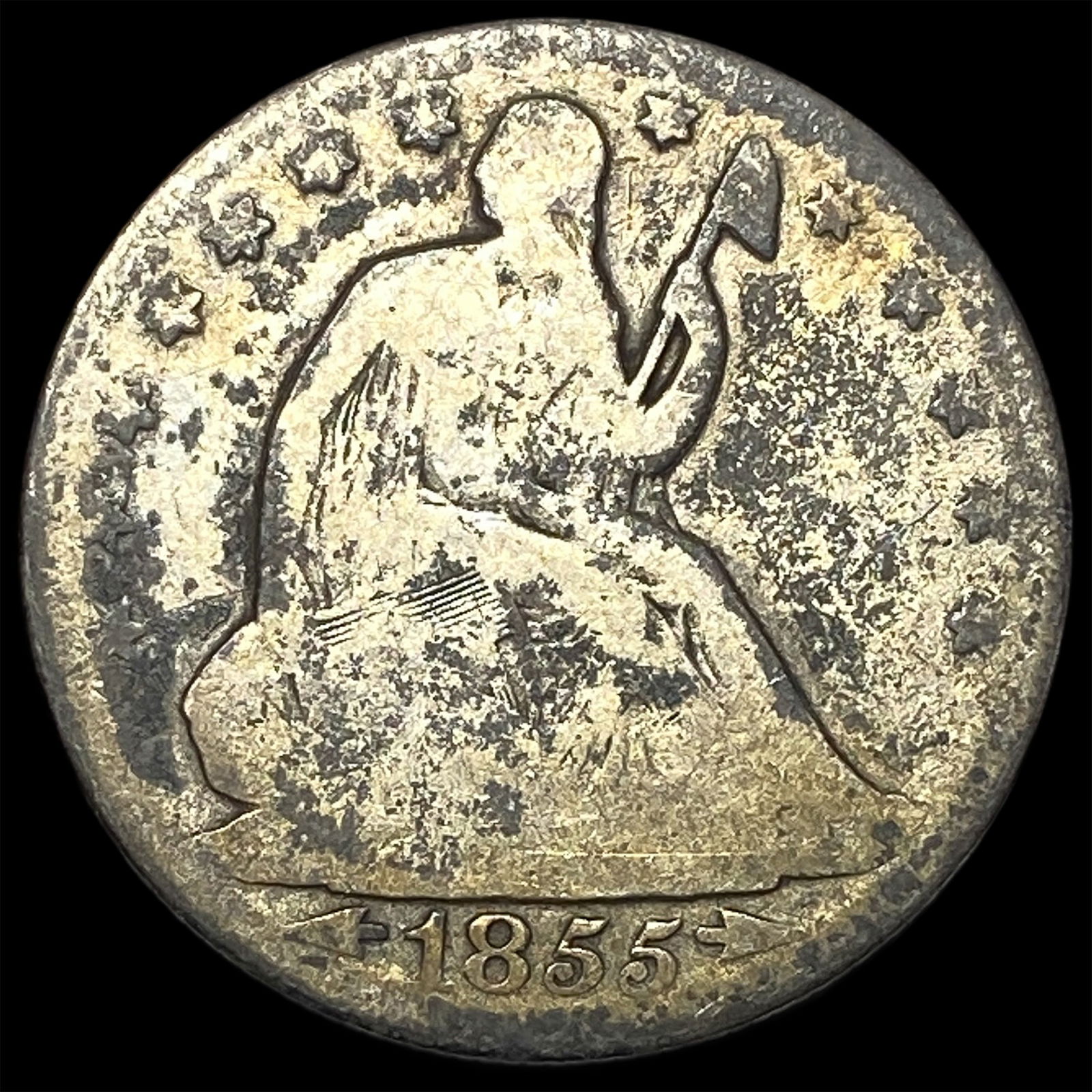 1855-O Silver Half Dollar HIGH GRADE: 1855-O Silver Half Dollar HIGH GRADE