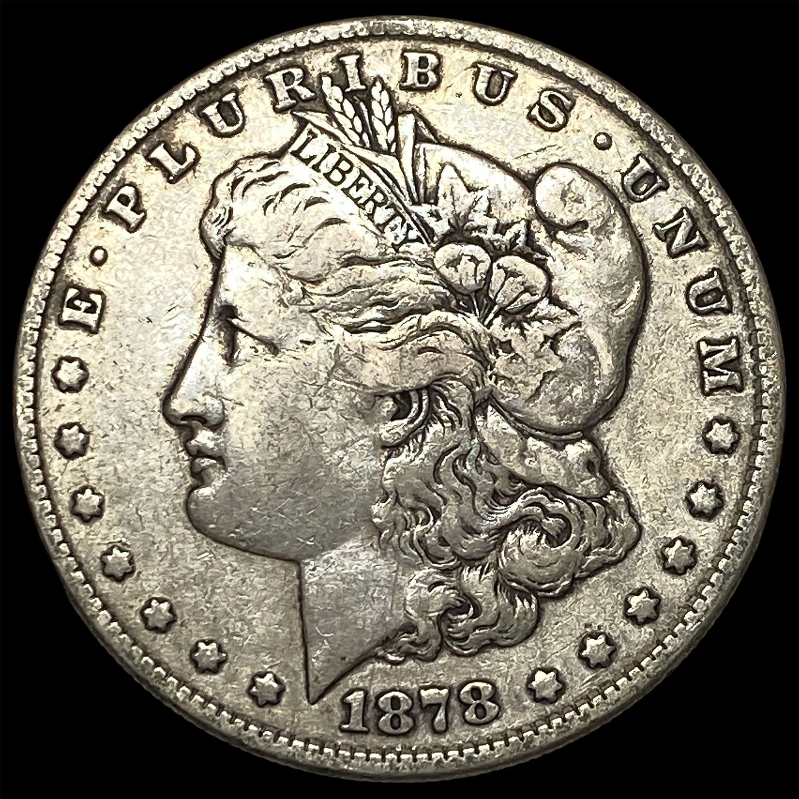 1878 Silver Morgan Dollar NEARLY UNCIRCULATED: 1878 Silver Morgan Dollar NEARLY UNCIRCULATED