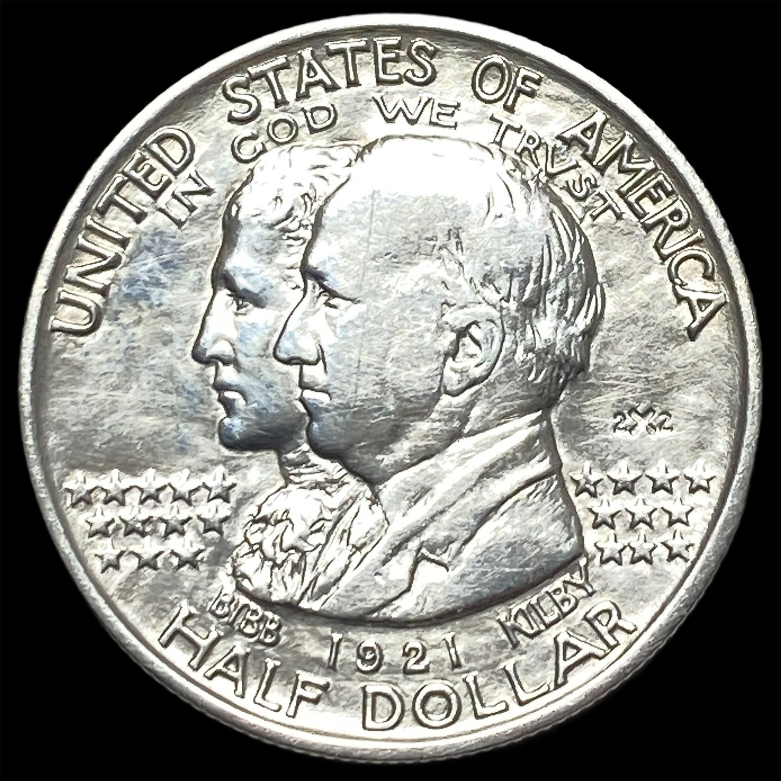 1921 Silver Half Dollar Alabama Centennial NEARLY UNCIRCULATED (1 of 2)