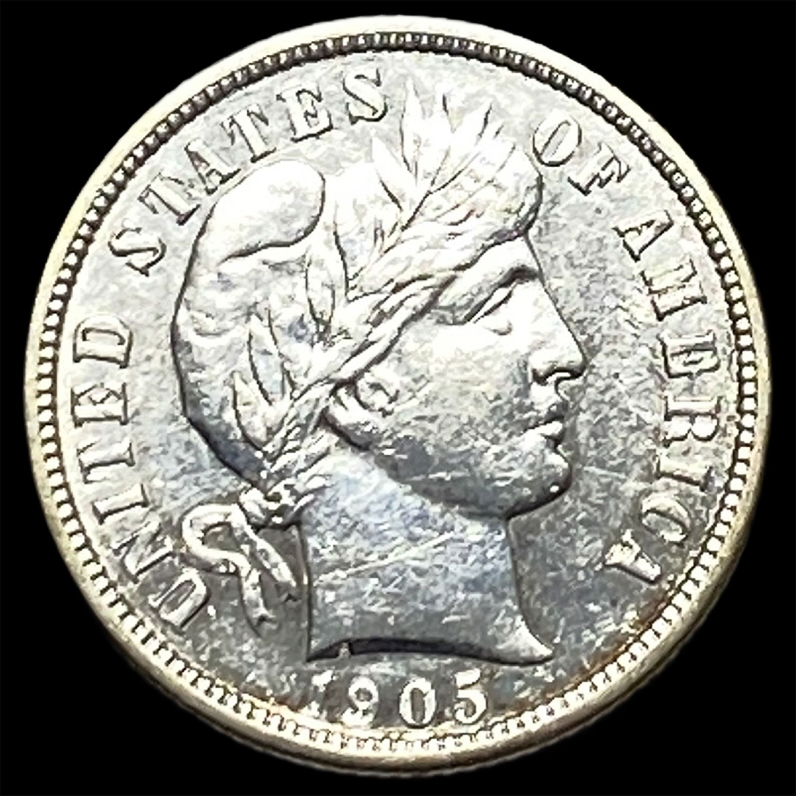 1905-S Silver Barber Dime HIGH GRADE: 1905-S Silver Barber Dime HIGH GRADE