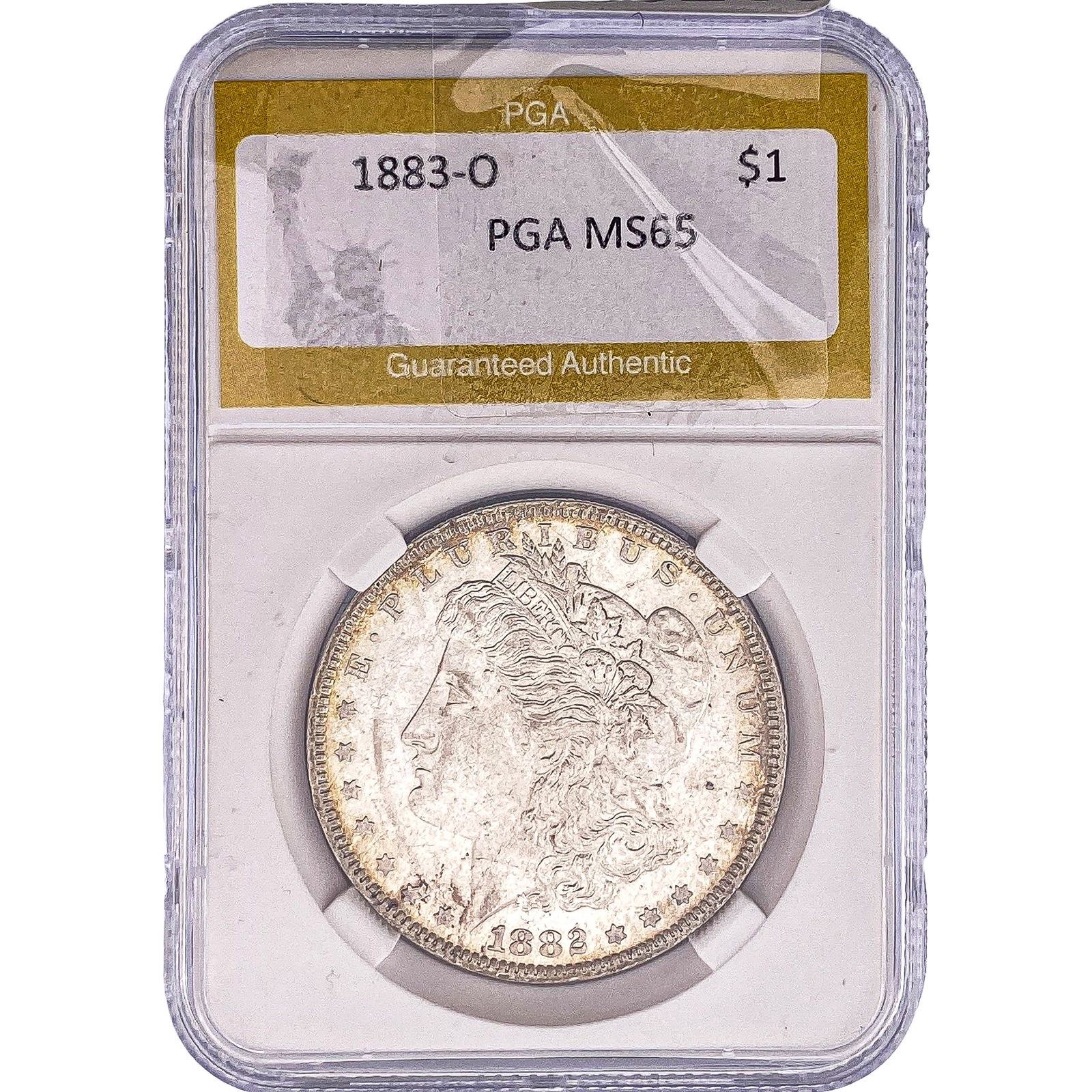 1883-O Morgan Silver Dollar PGA MS65: 1883-O Morgan Silver Dollar PGA MS65