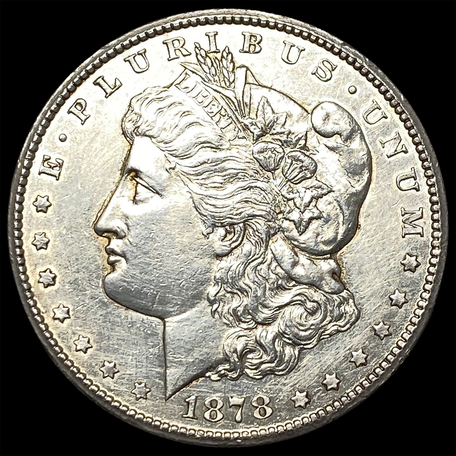 1878-CC Silver Morgan Dollar CLOSELY UNCIRCULATED: 1878-CC Silver Morgan Dollar CLOSELY UNCIRCULATED