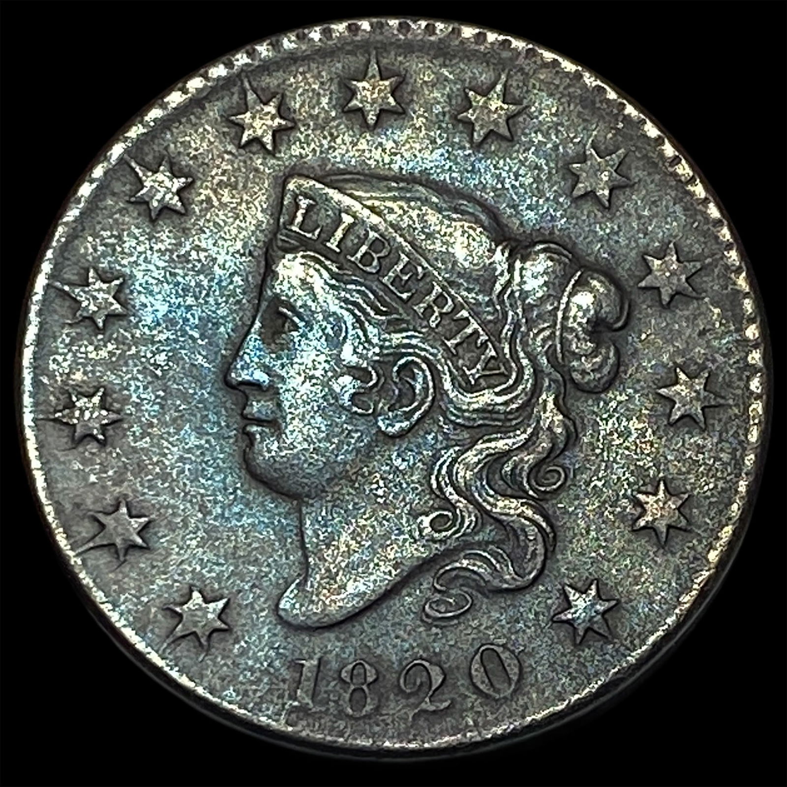 1820 Coronet Head Large Cent NEARLY UNCIRCULATED (1 of 2)