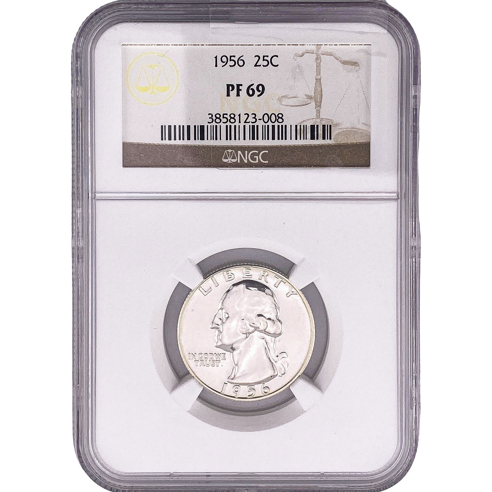 1956 Washington Silver Quarter NGC PF69: 1956 Washington Silver Quarter NGC PF69