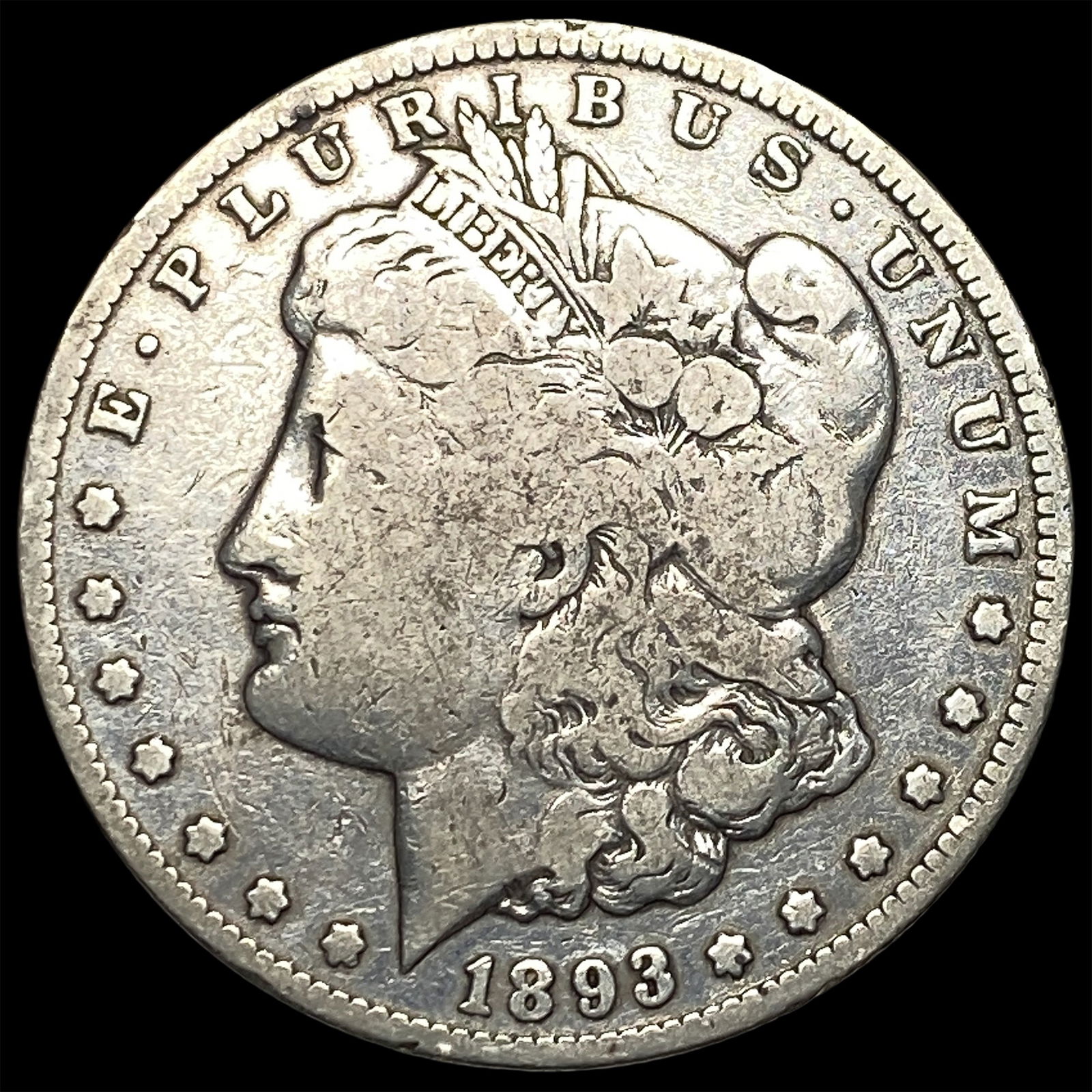 1893-CC Silver Morgan Dollar LIGHTLY CIRCULATED: 1893-CC Silver Morgan Dollar LIGHTLY CIRCULATED