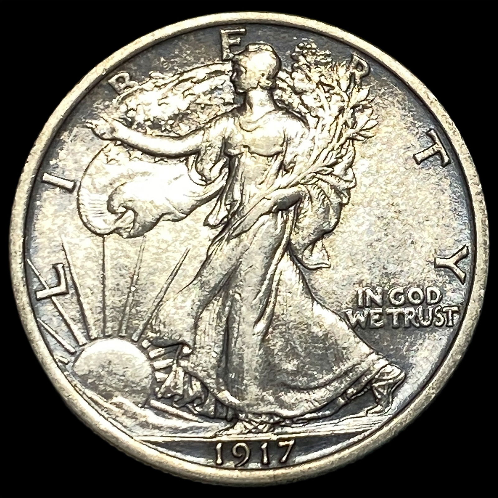 1917 Walking Liberty Half Dollar UNCIRCULATED: 1917 Walking Liberty Half Dollar UNCIRCULATED