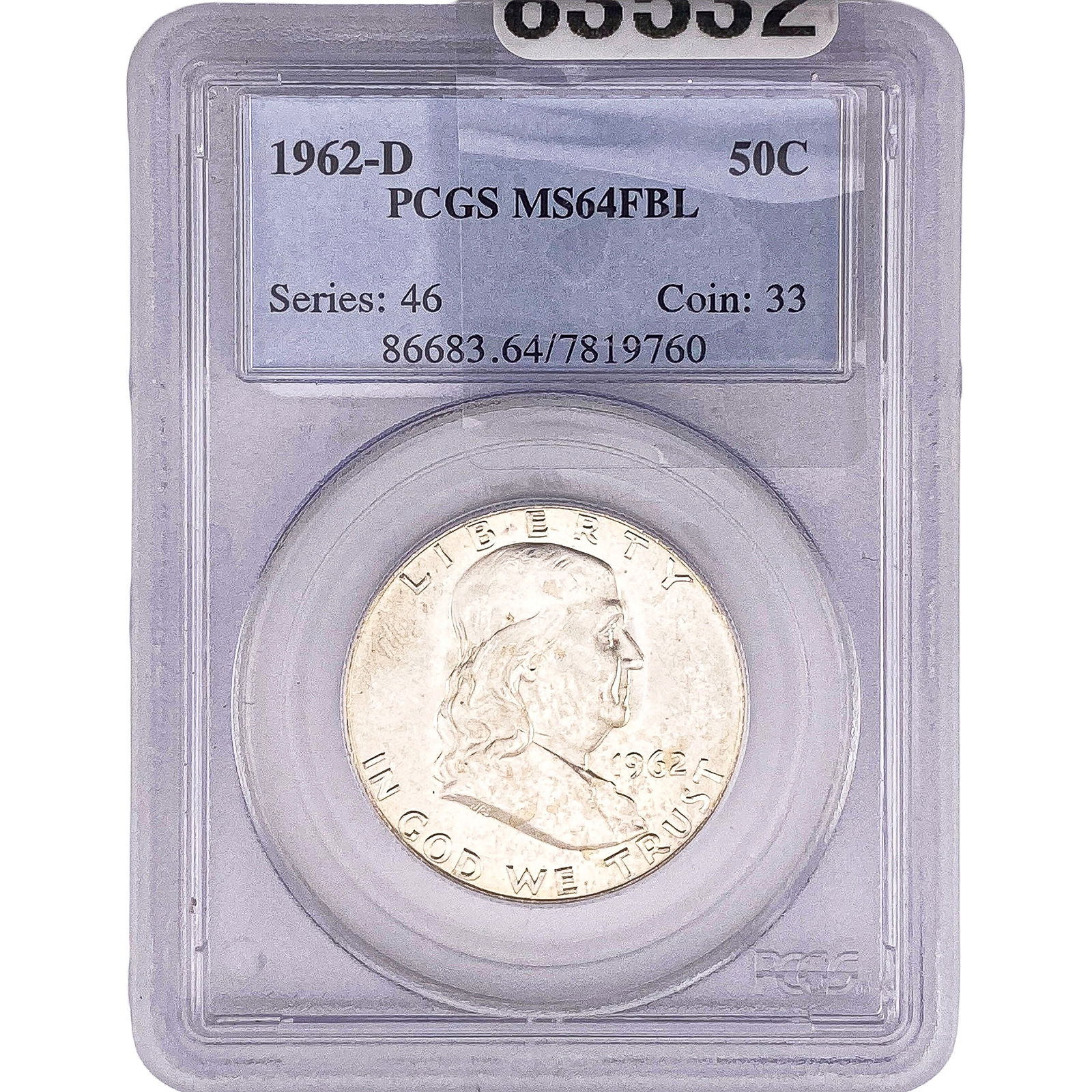 1962-D Franklin Half Dollar PCGS MS64 FBL (1 of 2)