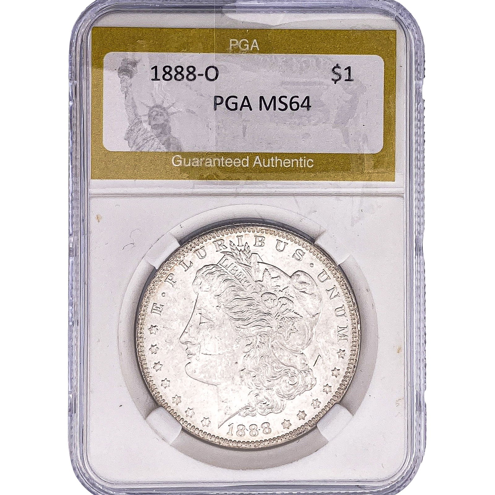 1888-O Morgan Silver Dollar PGA MS64: 1888-O Morgan Silver Dollar PGA MS64