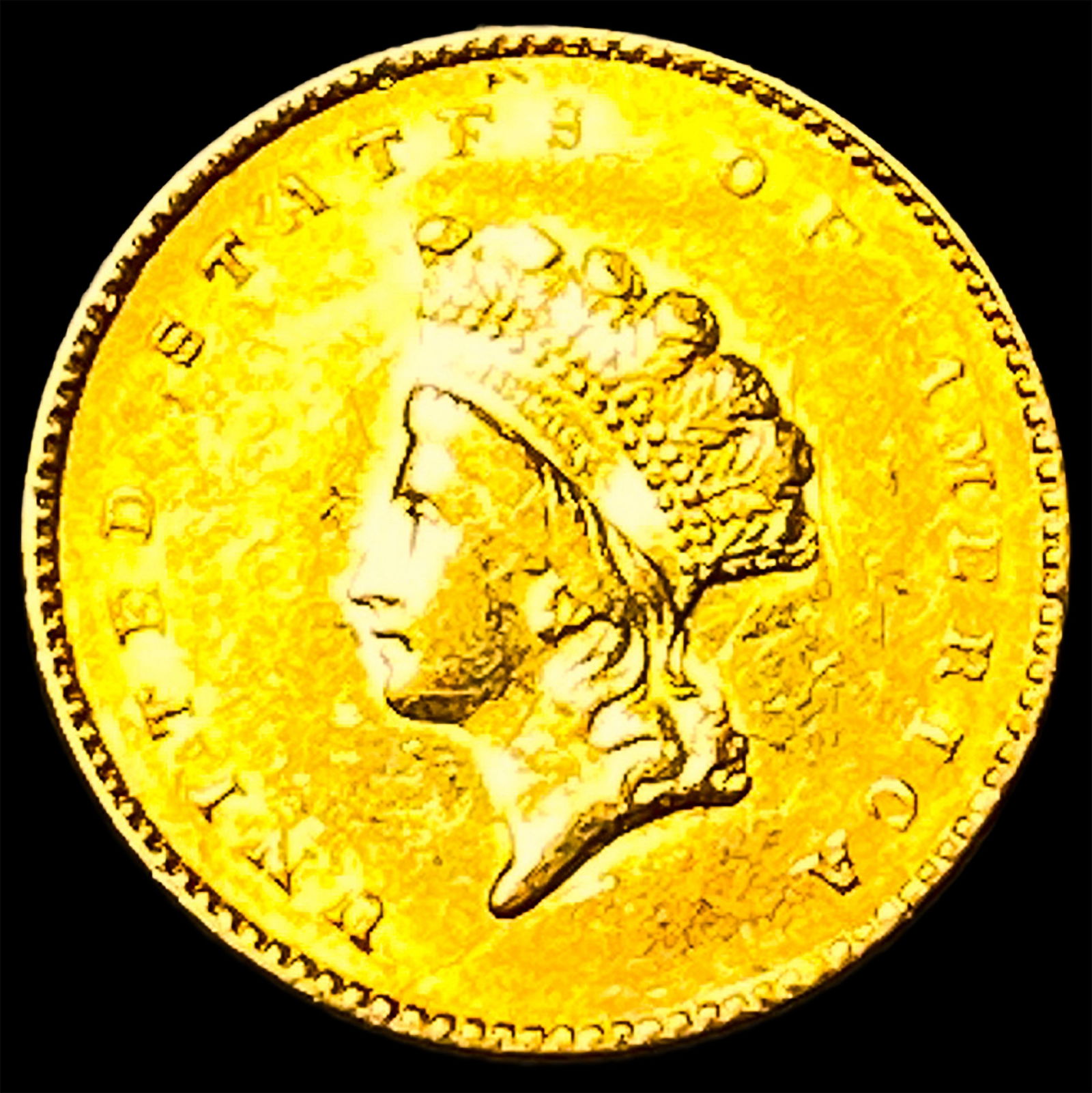 1855 Gold $1 Indian Head Type 2 HIGH GRADE: 1855 Gold $1 Indian Head Type 2 HIGH GRADE