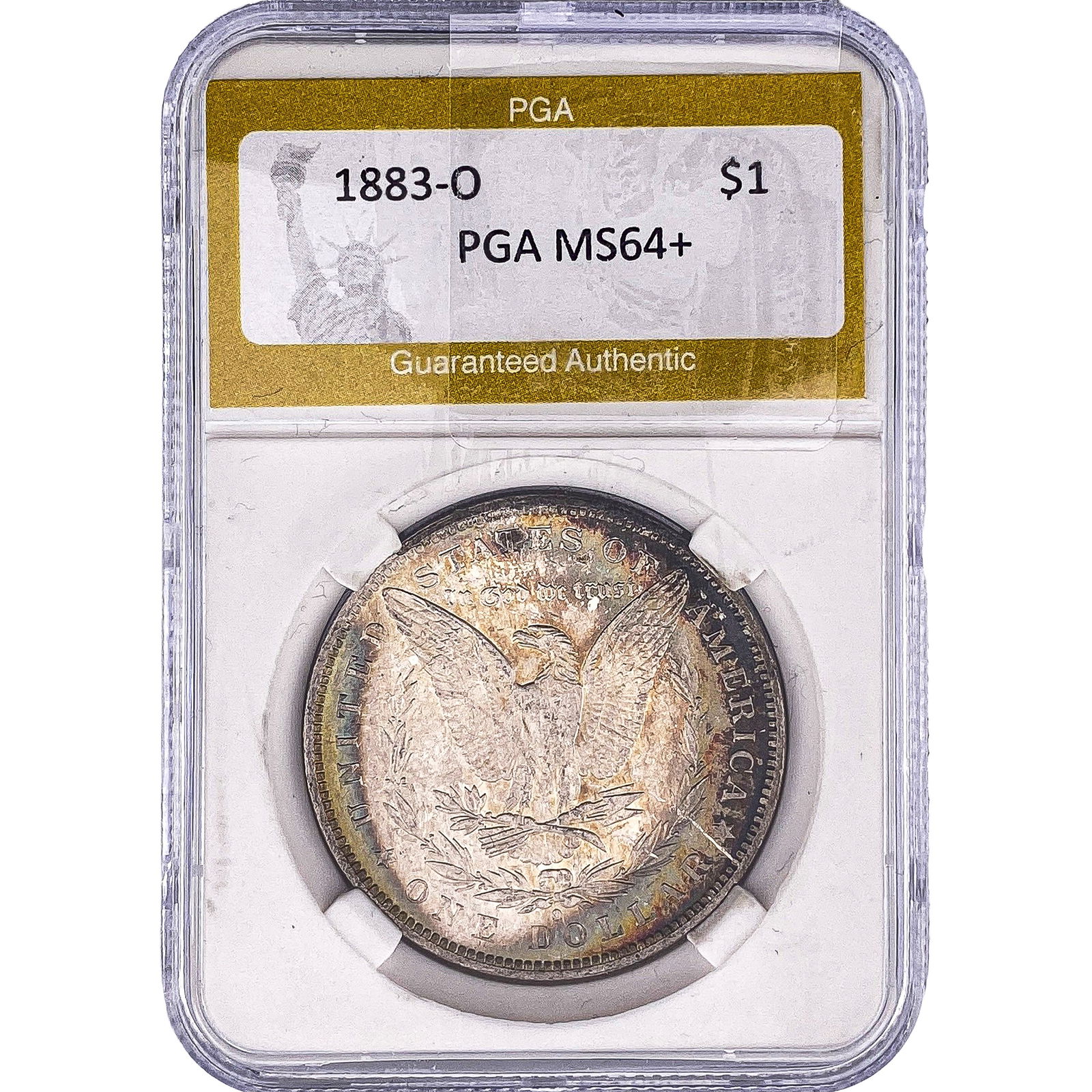 1883-O Morgan Silver Dollar PGA MS64+: 1883-O Morgan Silver Dollar PGA MS64+